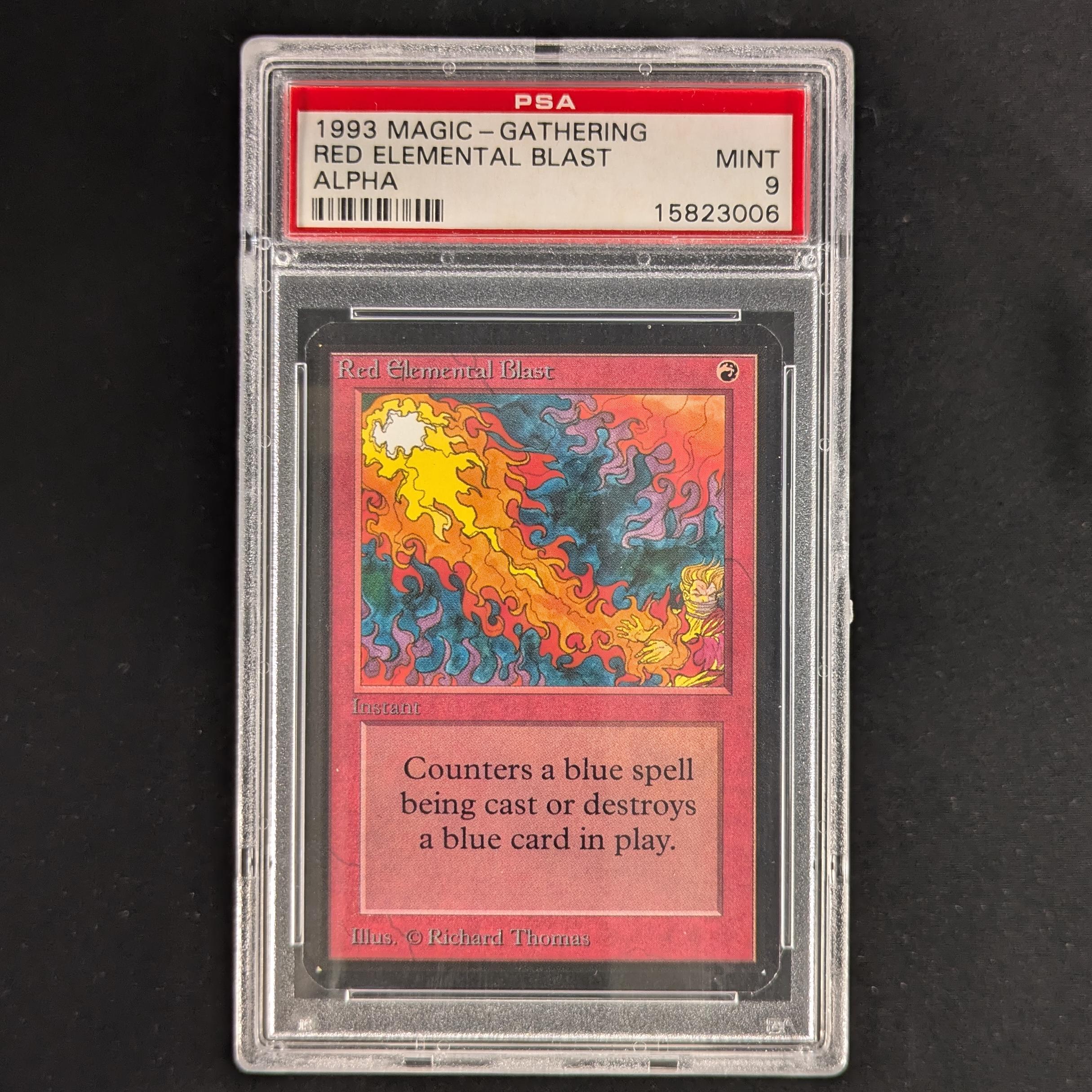MTG Singles - Red Elemental Blast - Alpha - PSA 9 - 