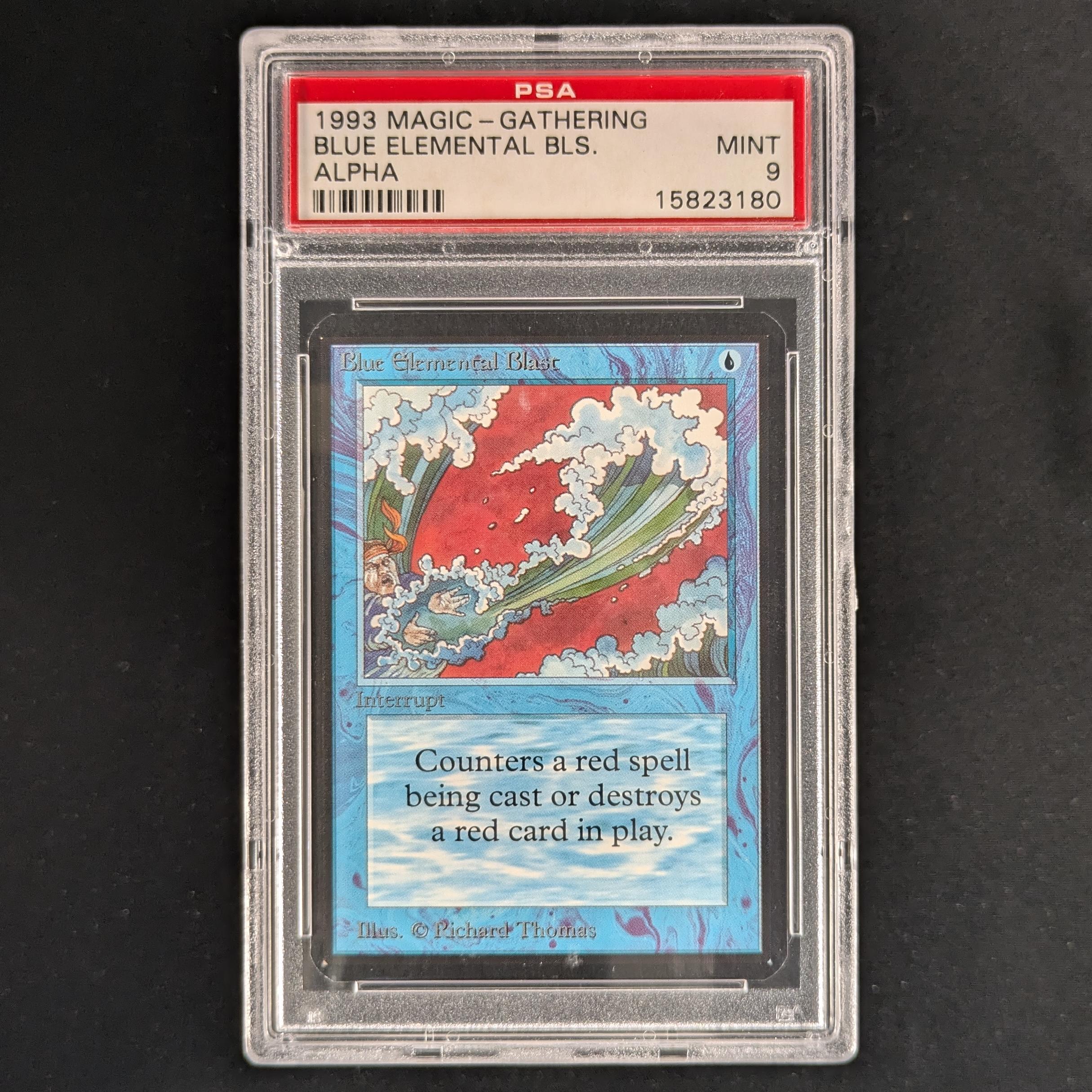 MTG Singles - Blue Elemental Blast - Alpha - PSA 9 - 
