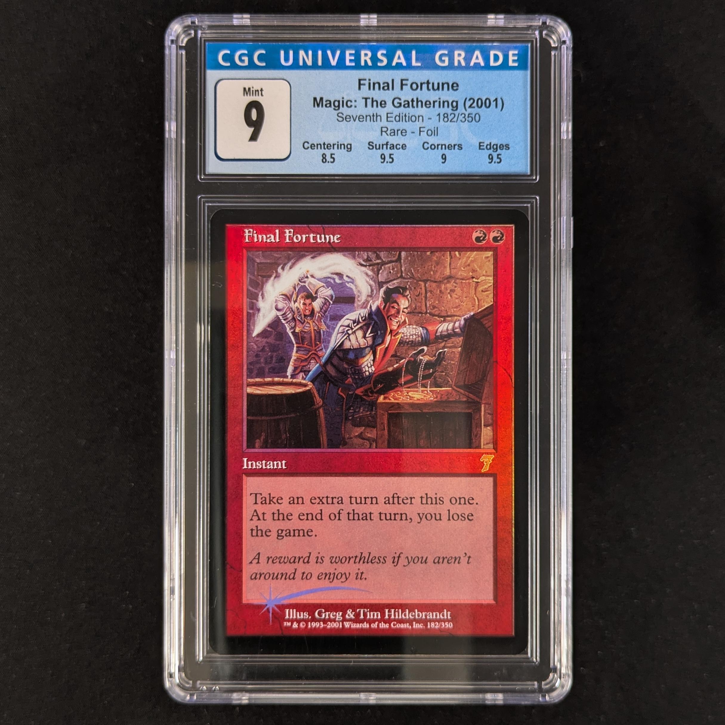 MTG Singles - [FOIL] Final Fortune - Seventh Edition - CGC 9 - 