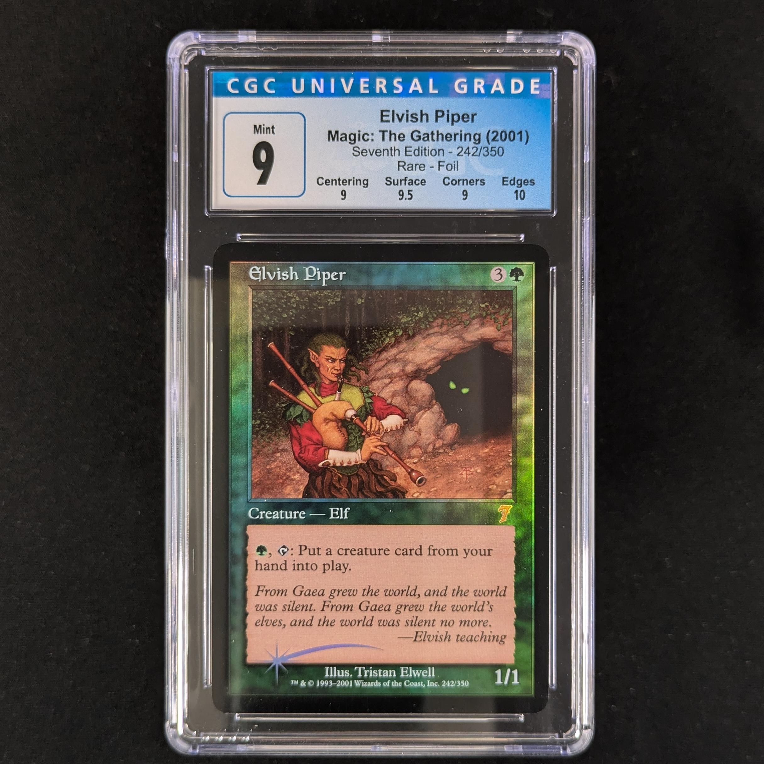 MTG Singles - Elvish Piper - Seventh Edition - CGC 9 - 