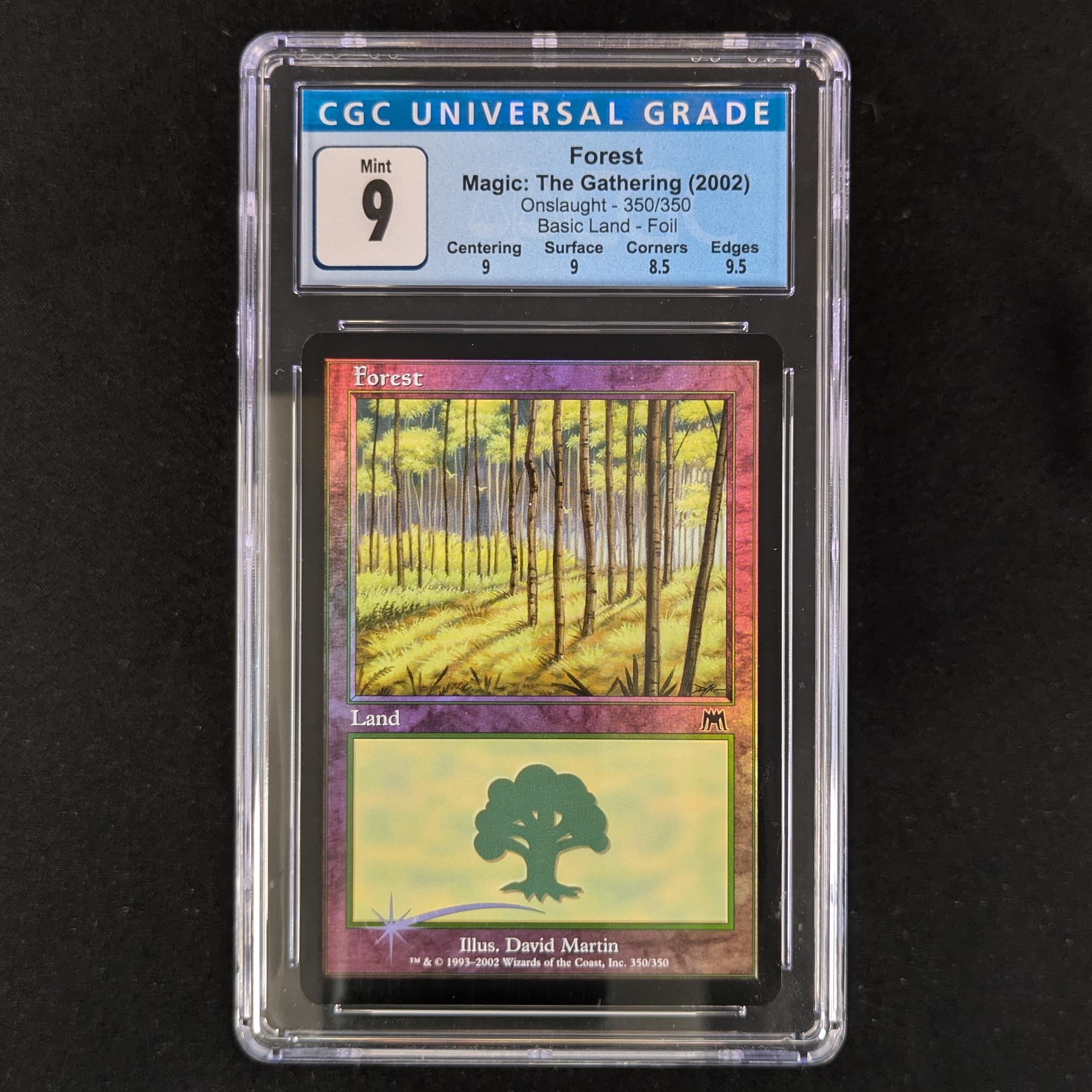 MTG Singles - Forest - Onslaught - CGC 9 - 