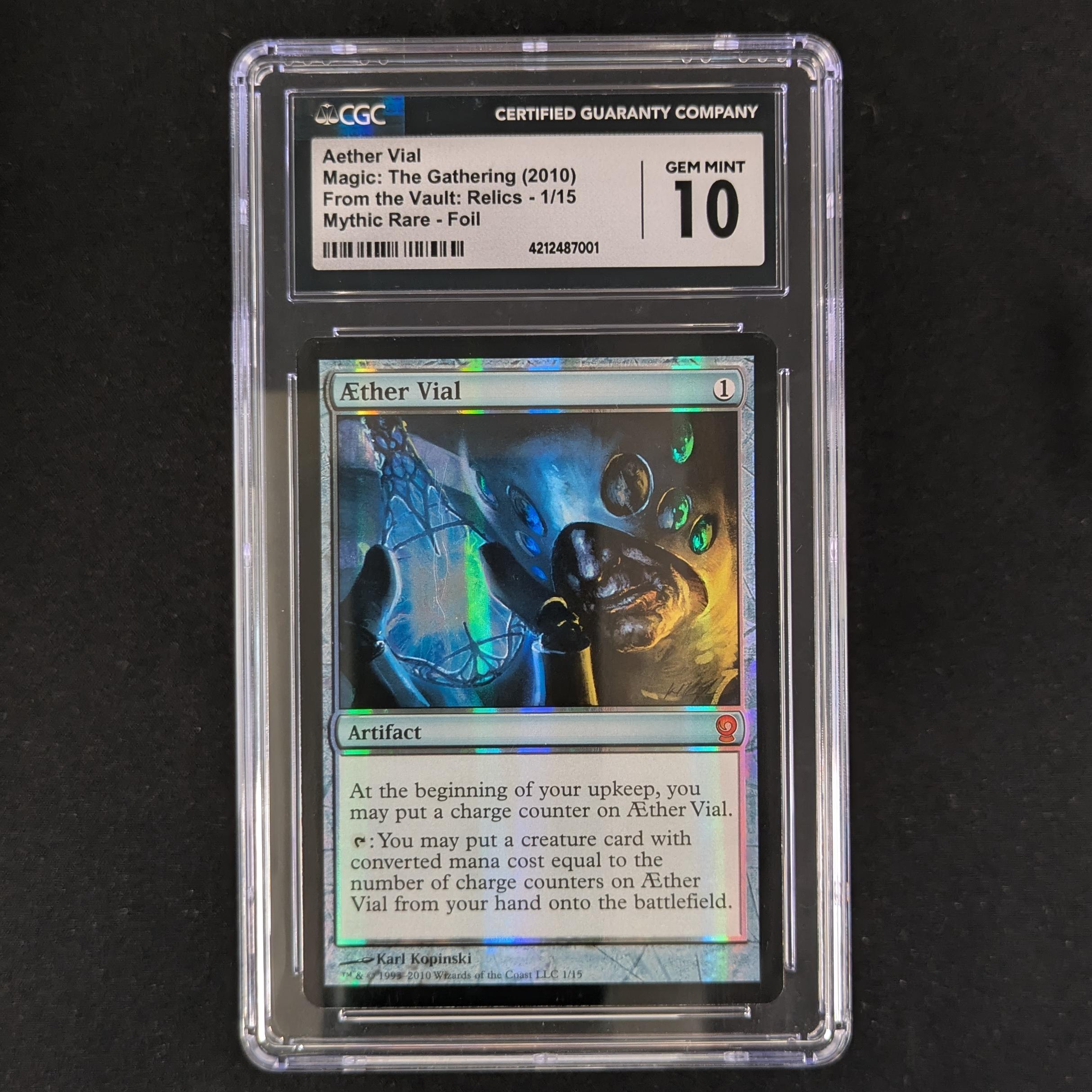 MTG Singles - Aether Vial - From the Vault: Relics - CGC 10 - 