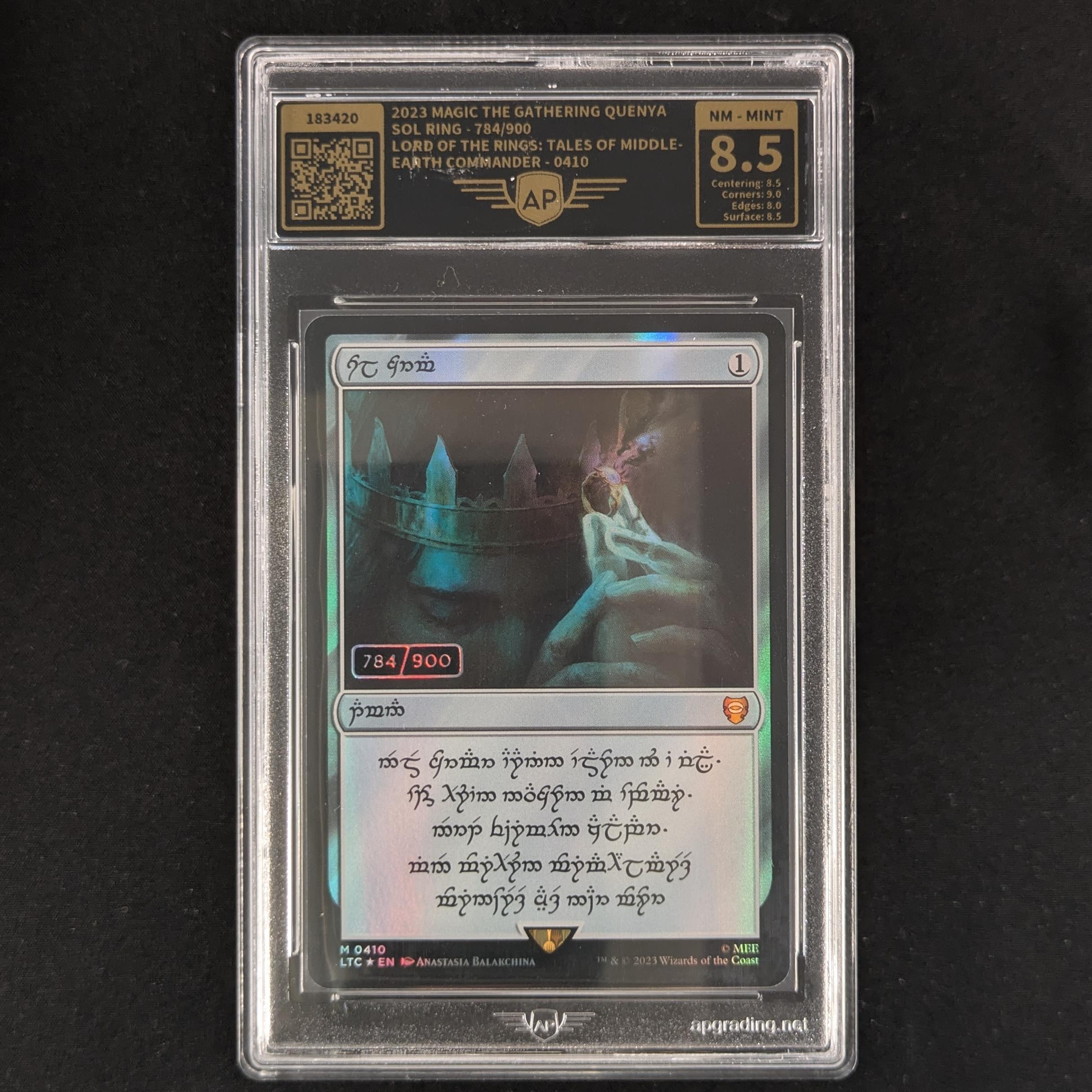 MTG Singles - [FOIL] Sol Ring - Commander: The Lord of the Rings: Tales of Middle-earth: Extras - AP 8.5 - 784/900 - 