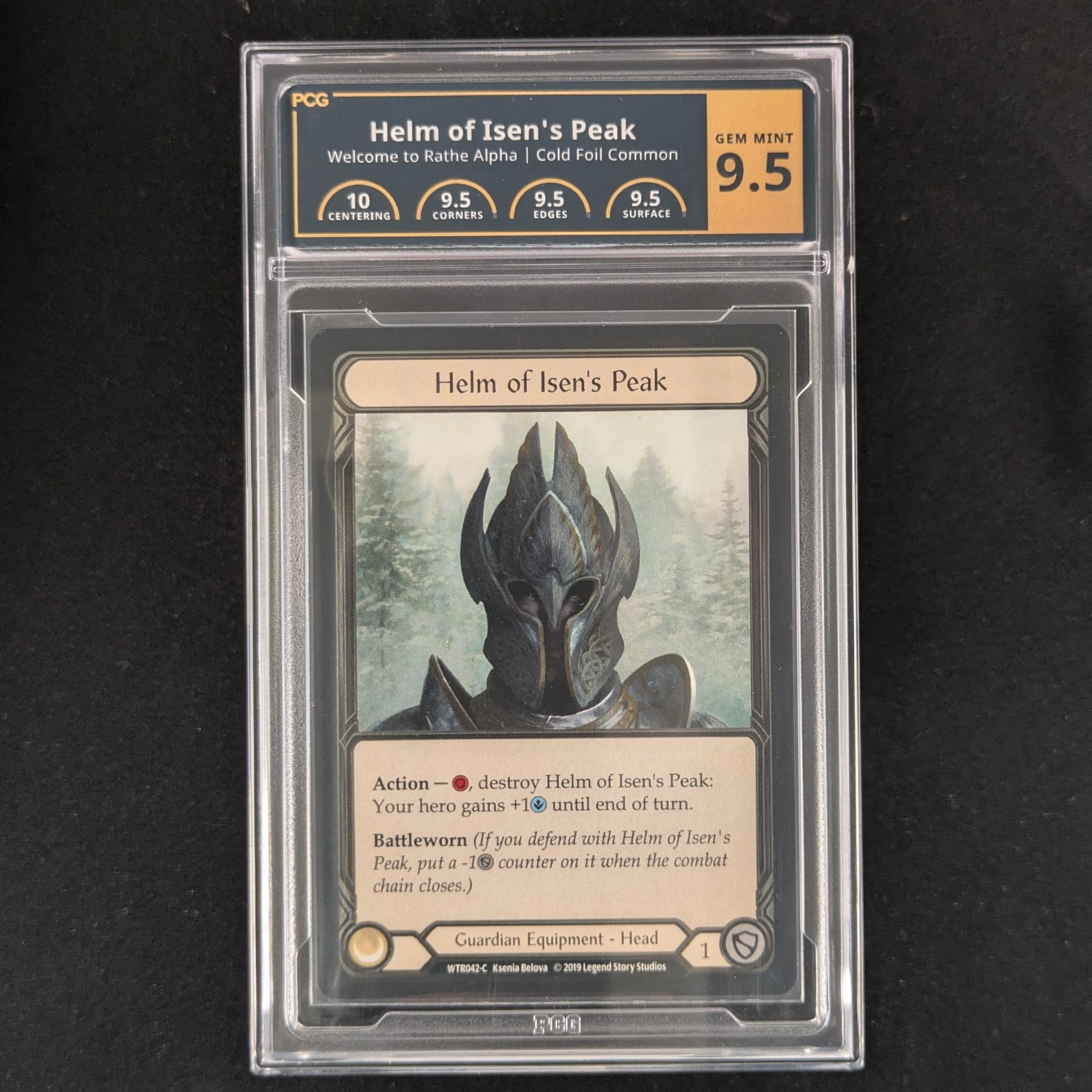 FAB Singles - Helm of Isen's Peak (Cold Foil) - Welcome to Rathe Alpha - PCG 9.5 - 