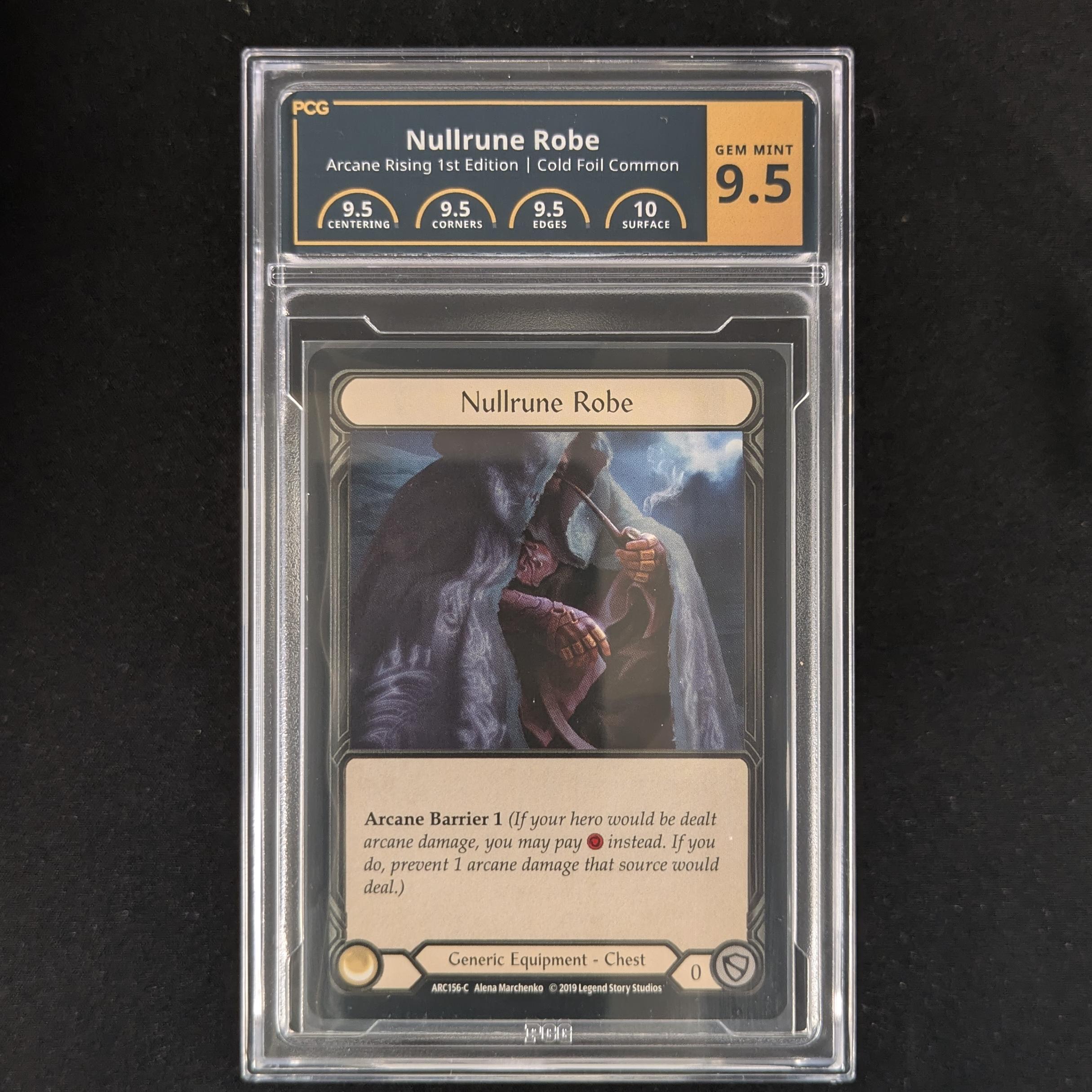 FAB Singles - Nullrune Robe (Cold Foil) - Arcane Rising First - PCG 9.5 - 