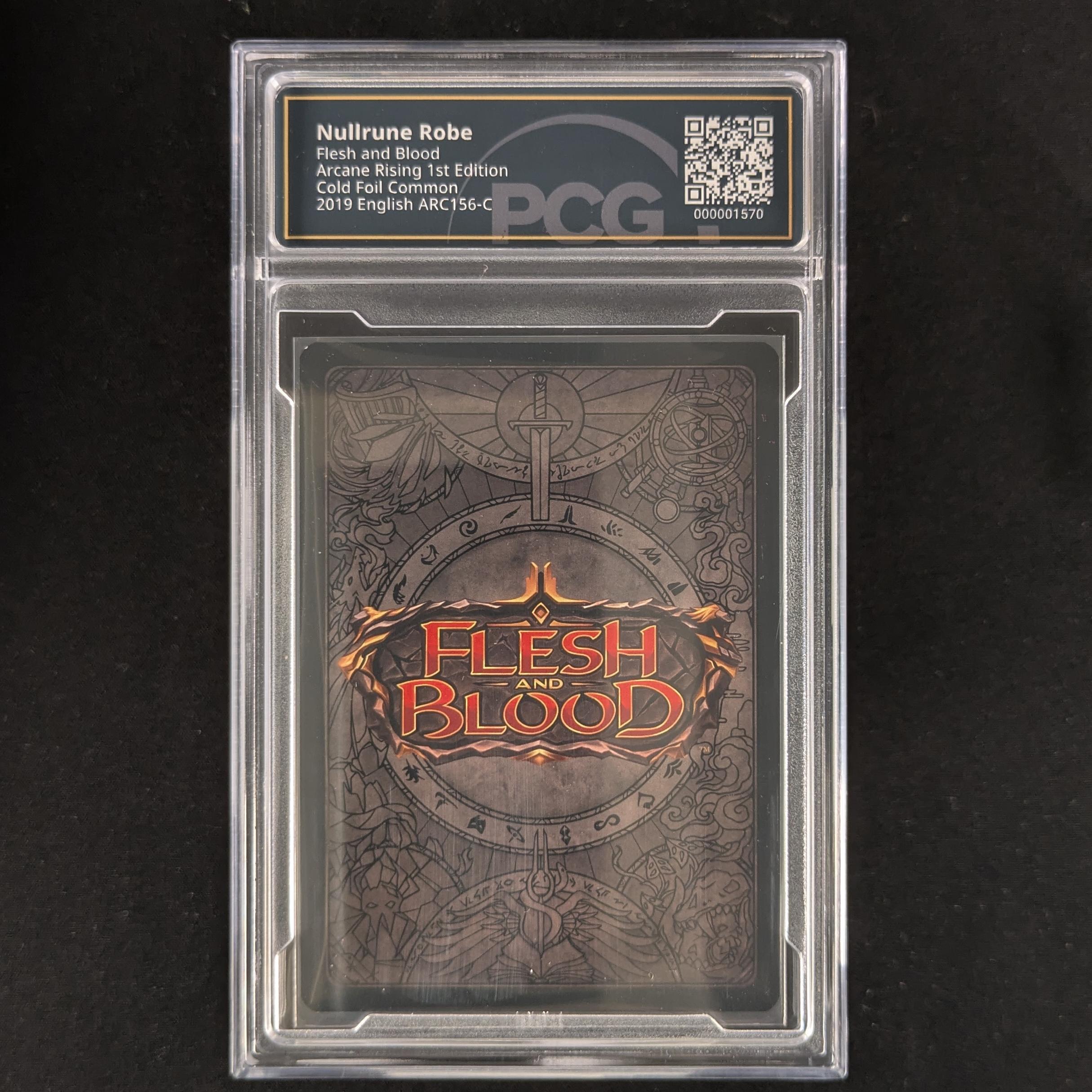 FAB Singles - Nullrune Robe (Cold Foil) - Arcane Rising First - PCG 9.5 - 