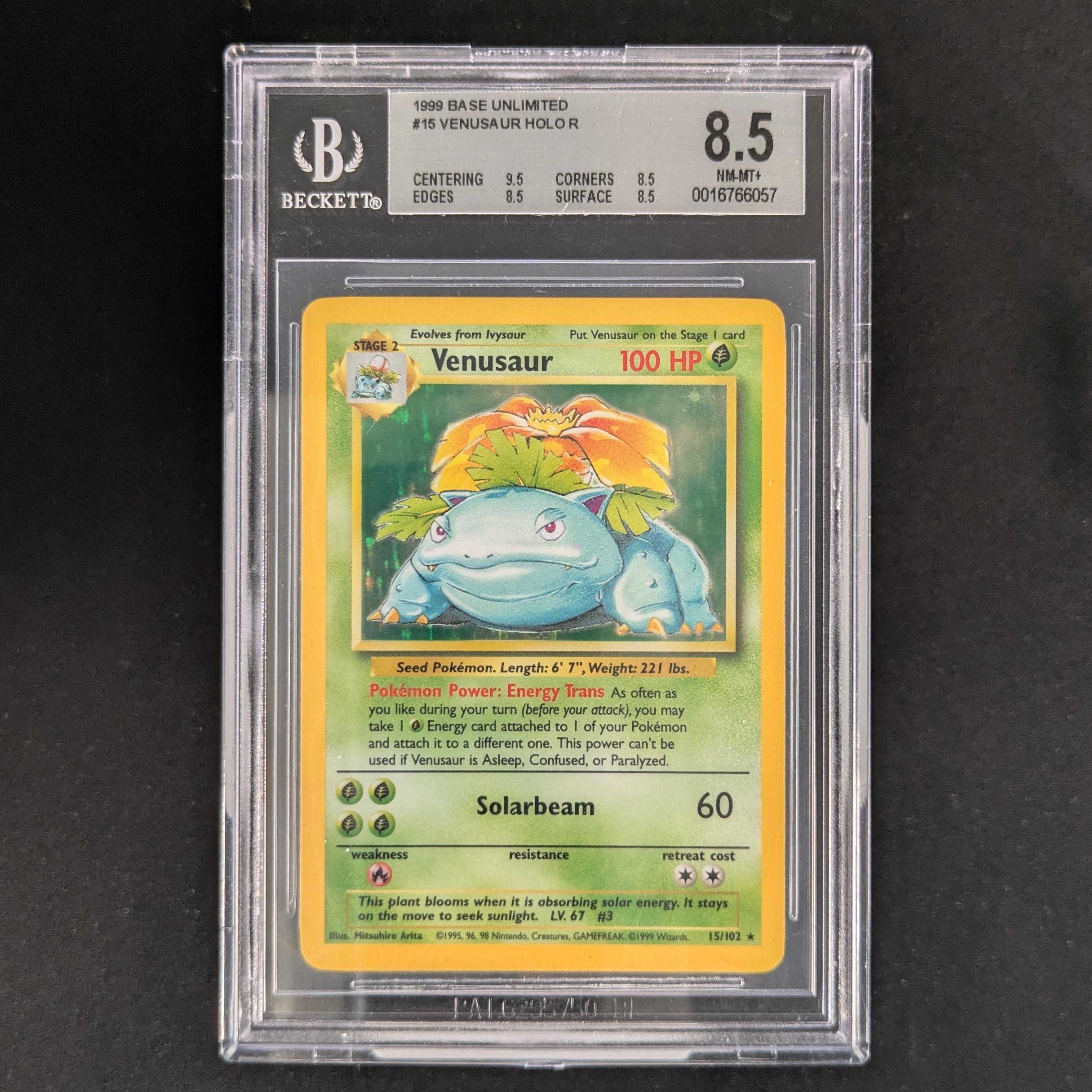 PTCG Singles - Venusaur (BS 15) - Base Set - BGS 8.5 - 