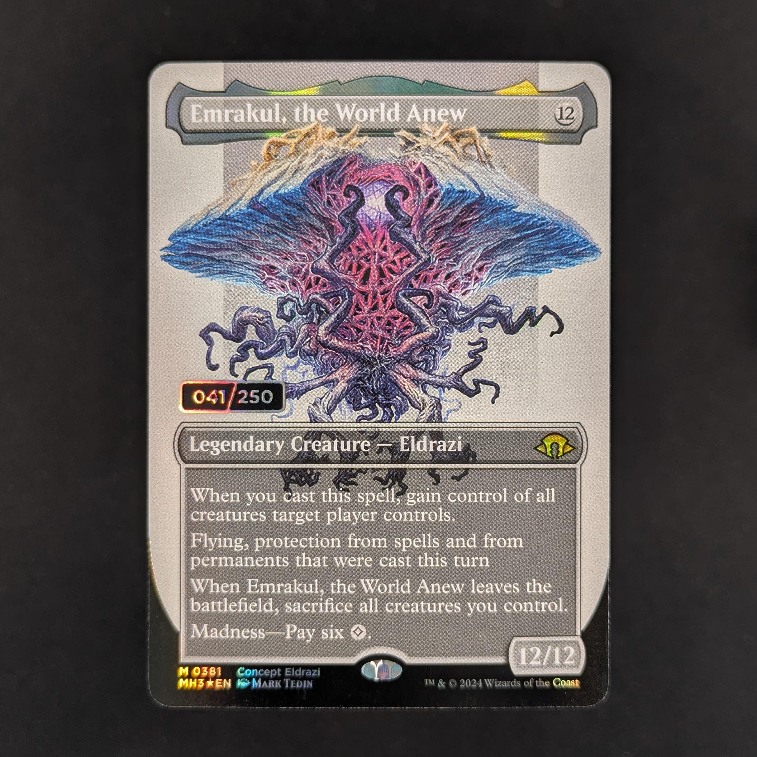 MTG Singles - [FOIL] Emrakul, the World Anew (Serialized) - Modern Horizons 3: Extras - NM - 041/250 - 