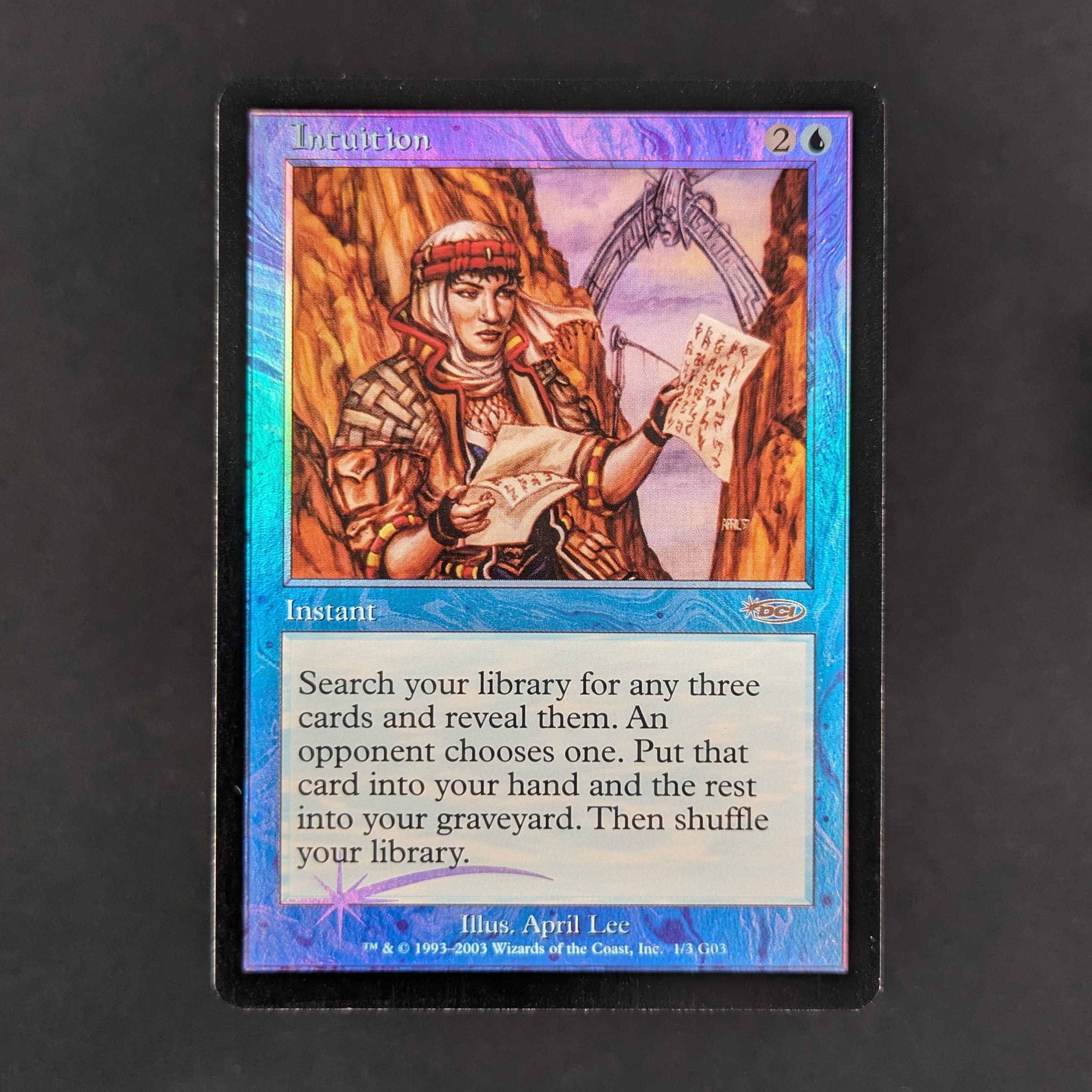 MTG Singles - [FOIL] Intuition - Judge Rewards Promos - EX - 