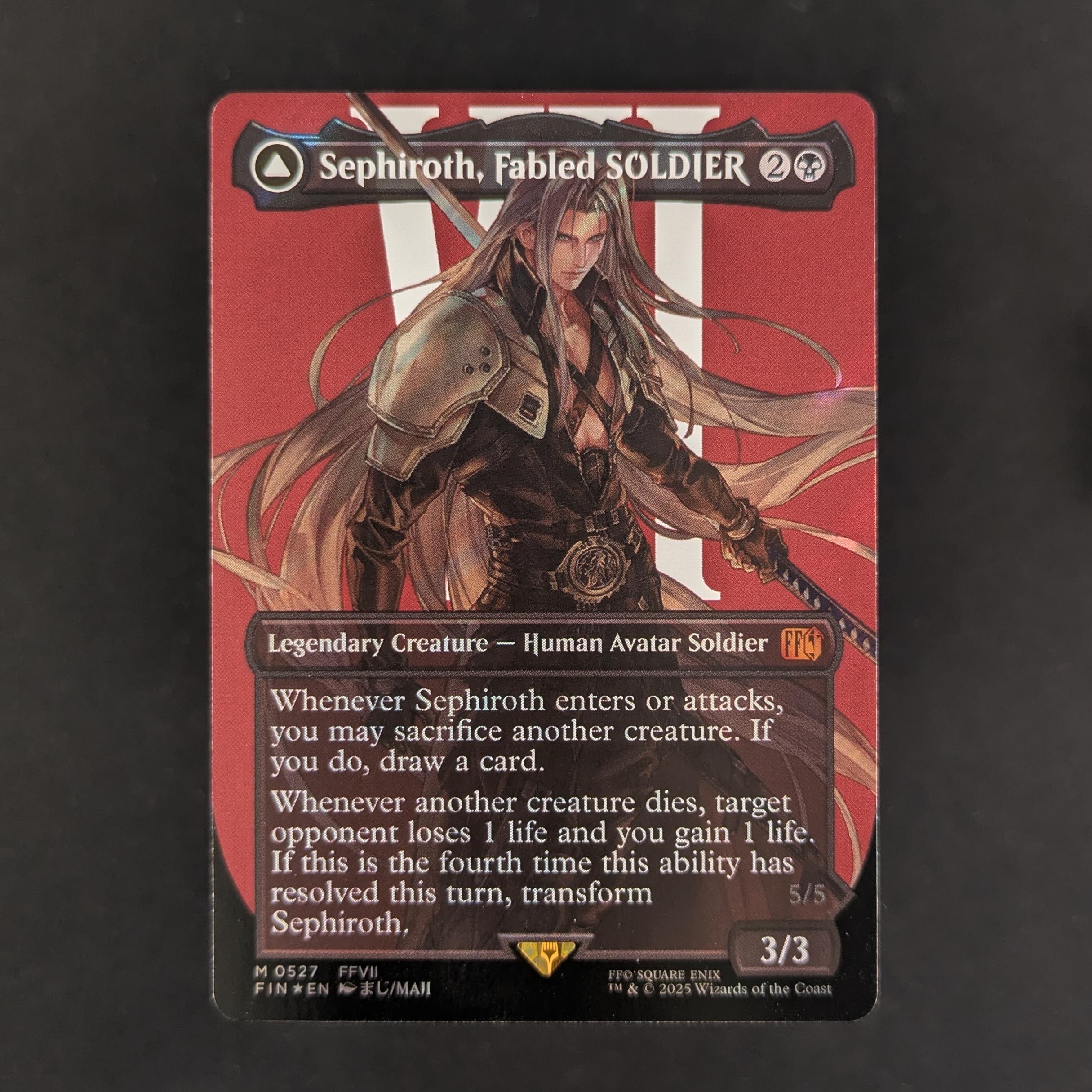 MTG Singles - [FOIL] Sephiroth, Fabled SOLDIER (Surge Foil) - FINAL FANTASY: Extras - NM - 