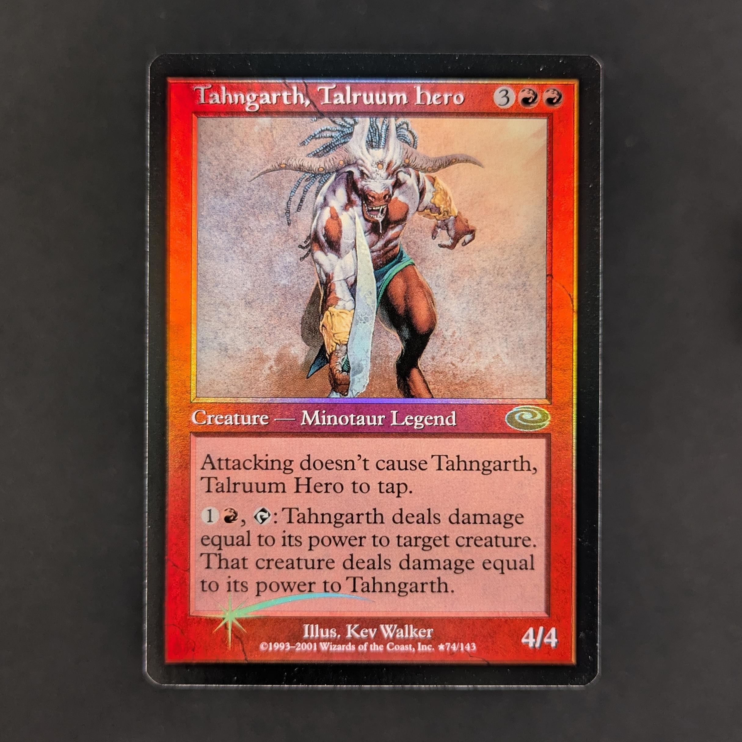 MTG Singles - [FOIL] Tahngarth, Talruum Hero (Alt. Art Foil) - Planeshift - EX - 