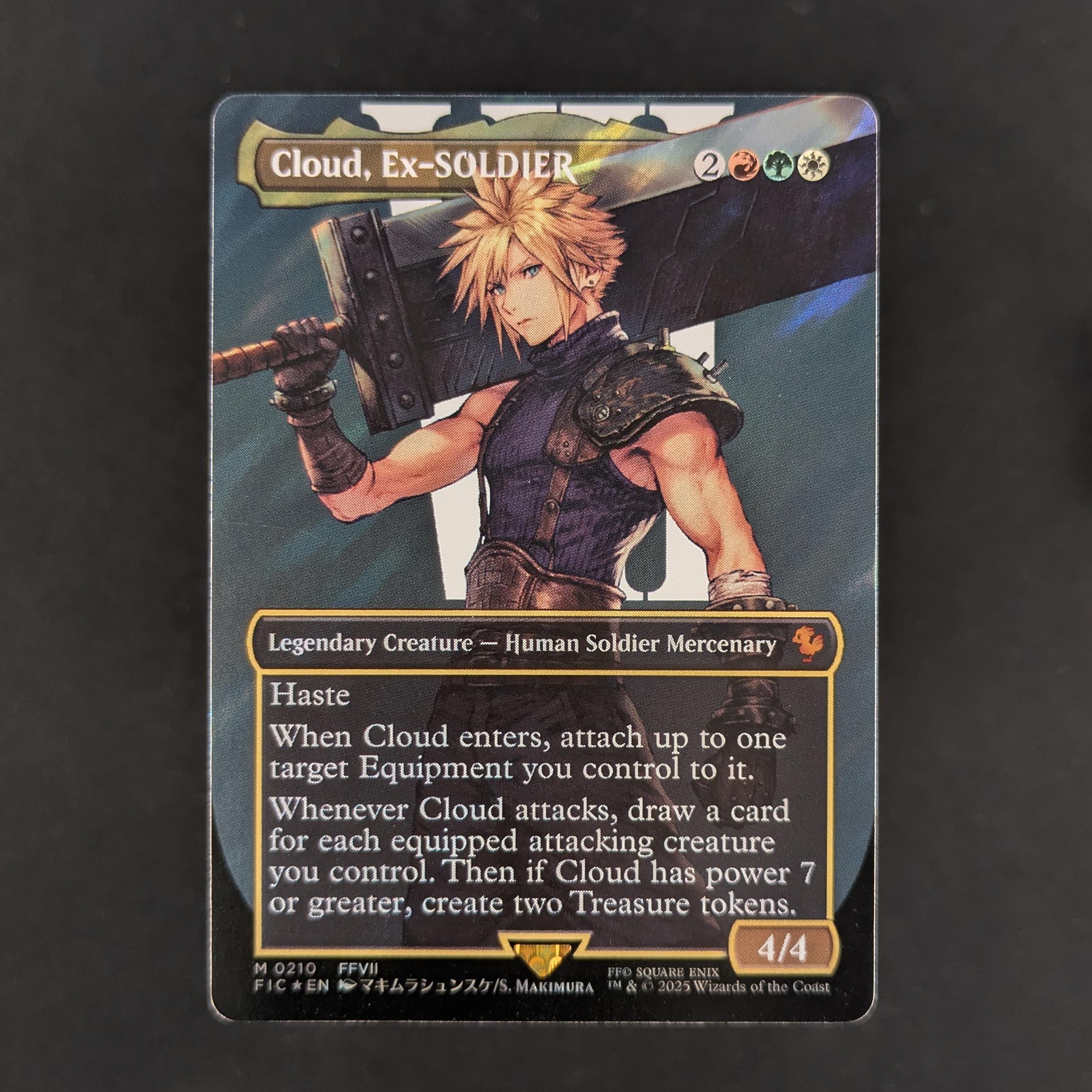 MTG Singles - [FOIL] Cloud, Ex-SOLDIER (Surge Foil) - Commander: FINAL FANTASY: Extras - NM - 