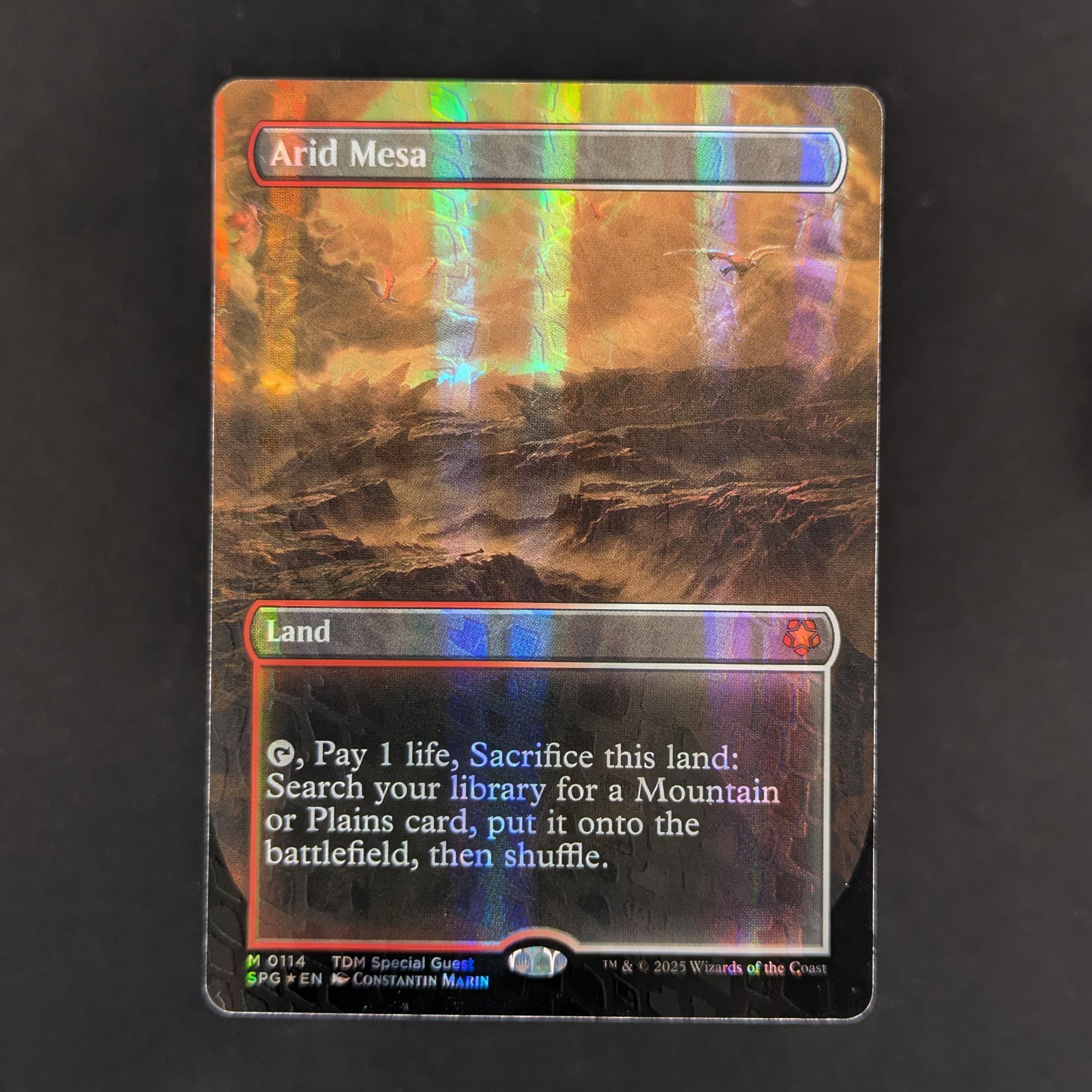 MTG Singles - [FOIL] Arid Mesa (Dragonscale Foil) - Special Guests - NM - 