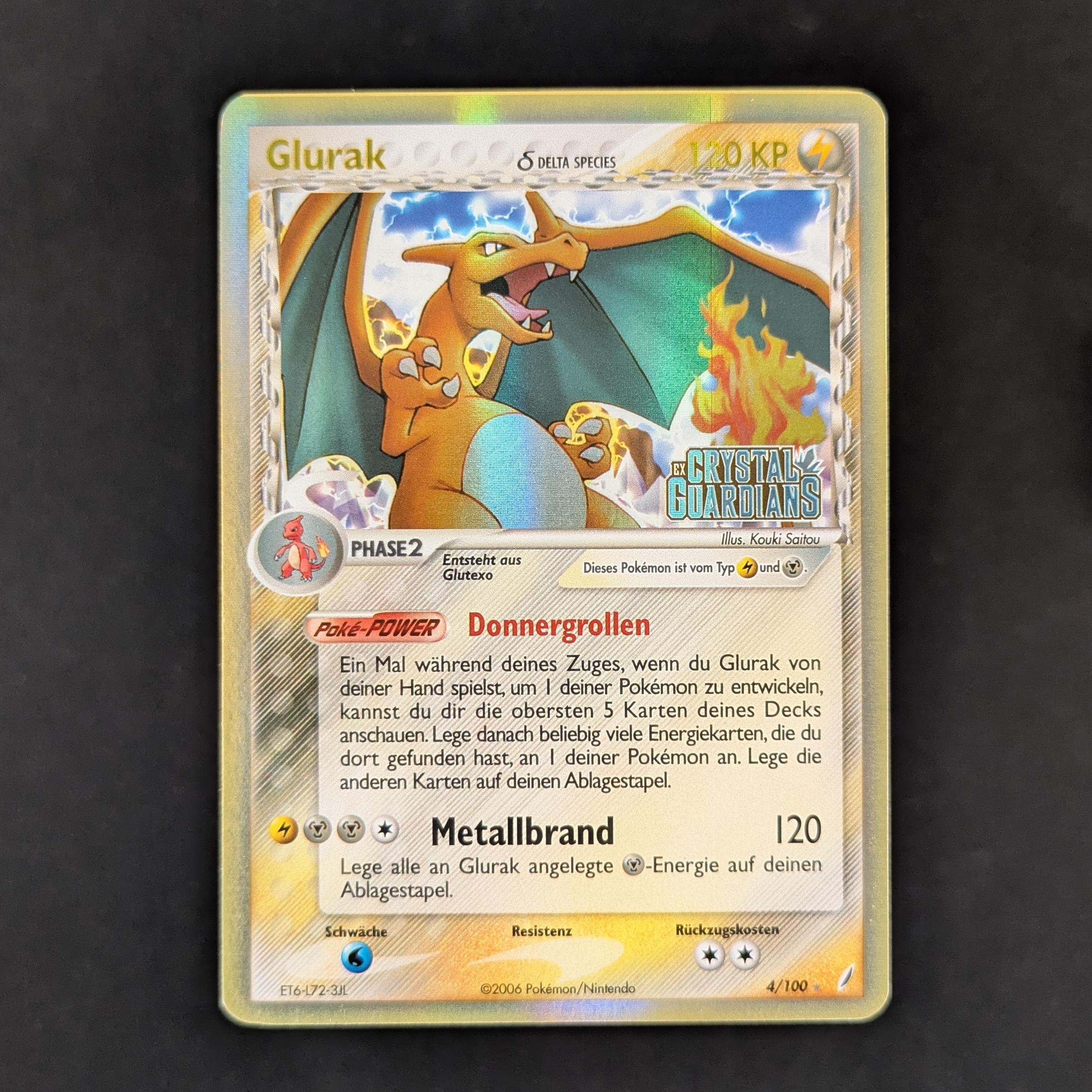 Charizard δ Delta Species (CG 4) - EX Crystal Guardians - German - GD - Stamped Holo