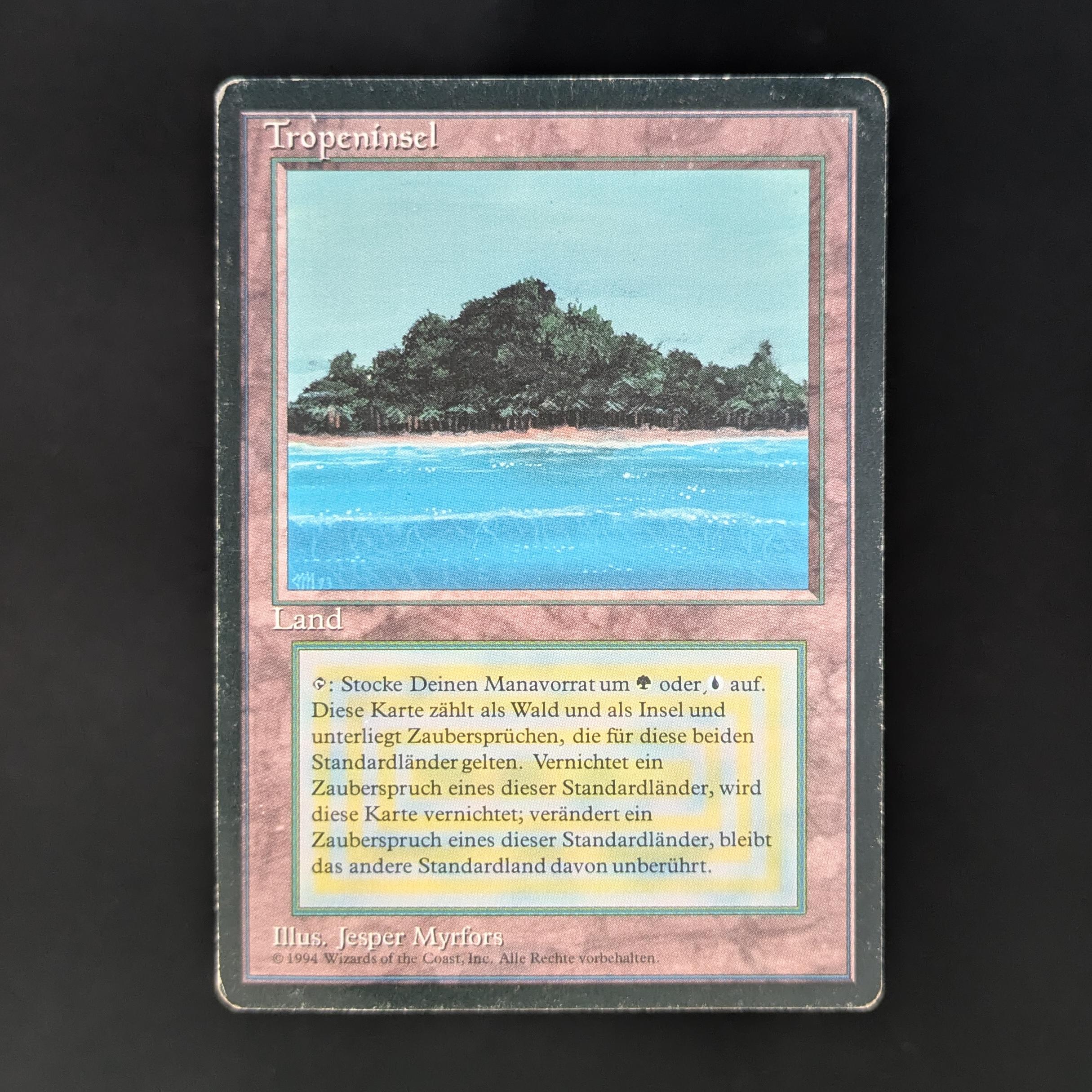 MTG Singles - Tropical Island - Foreign Black Bordered - German - PO - 33708
