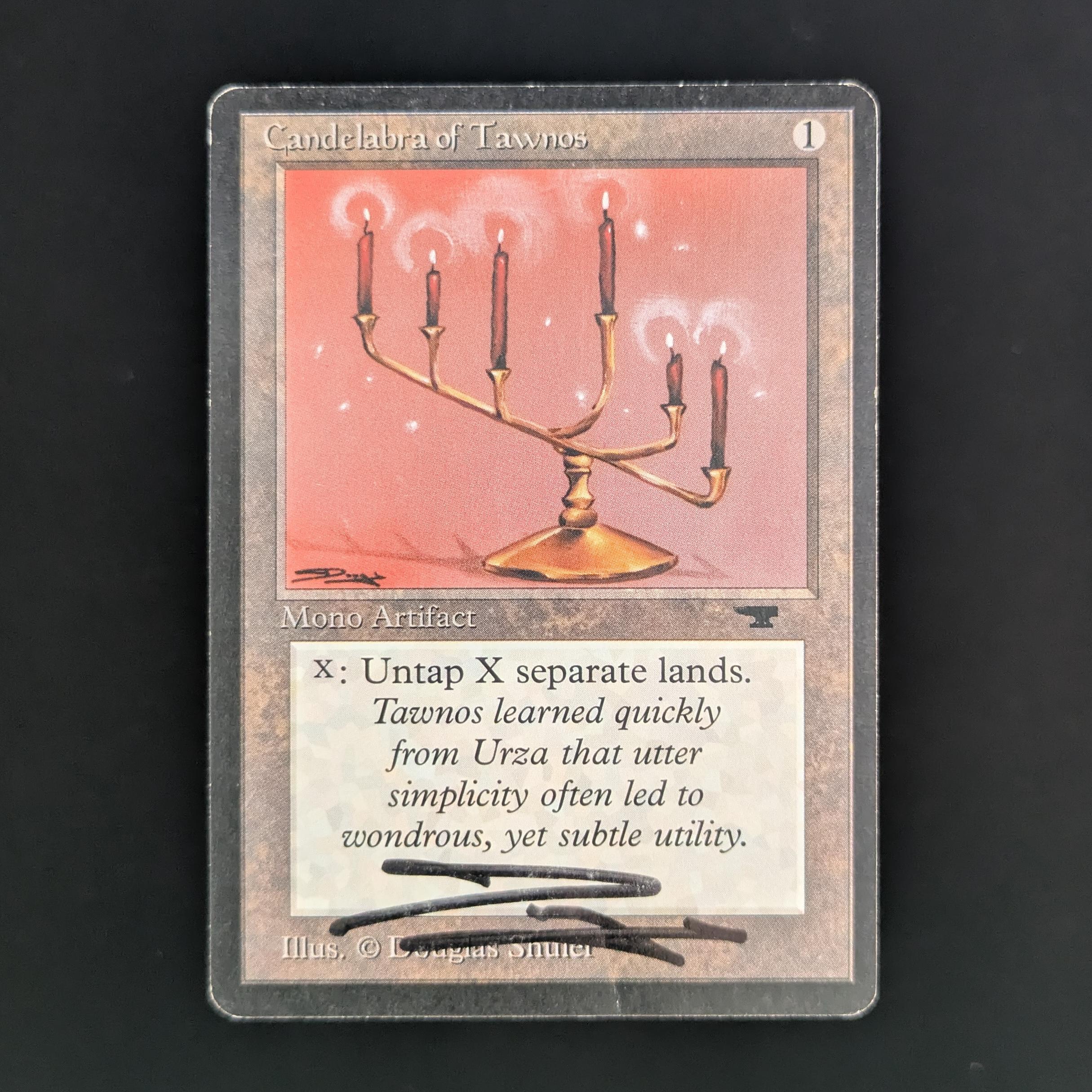 MTG Singles - Candelabra of Tawnos - Antiquities - PO - SIGNED - 33818