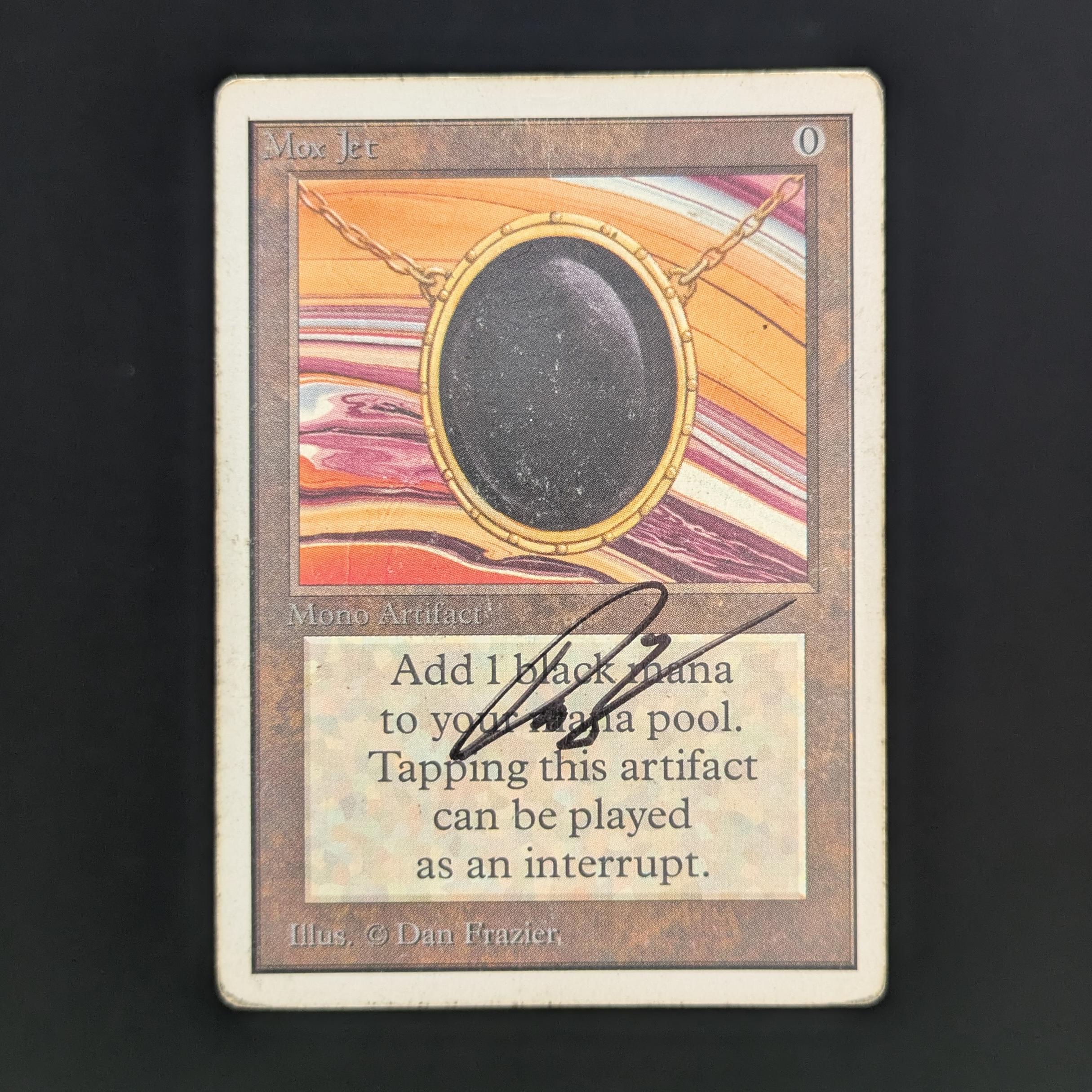 MTG Singles - Mox Jet - Unlimited - PL - SIGNED, INKED - 33996