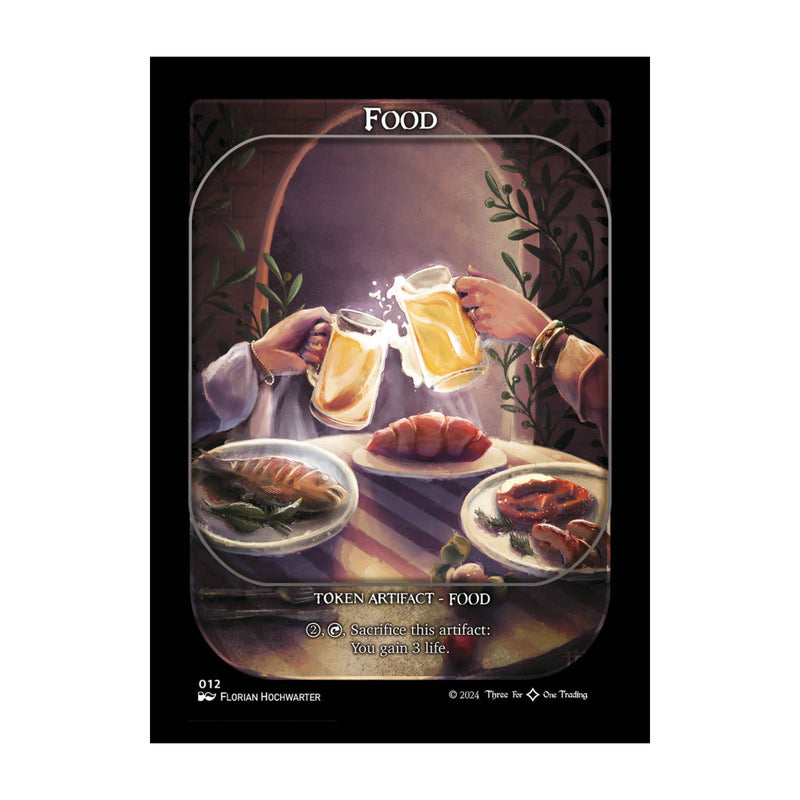 Magic the Gathering 341 Token - Various Artworks Food (Pack of 3 Token Cards)