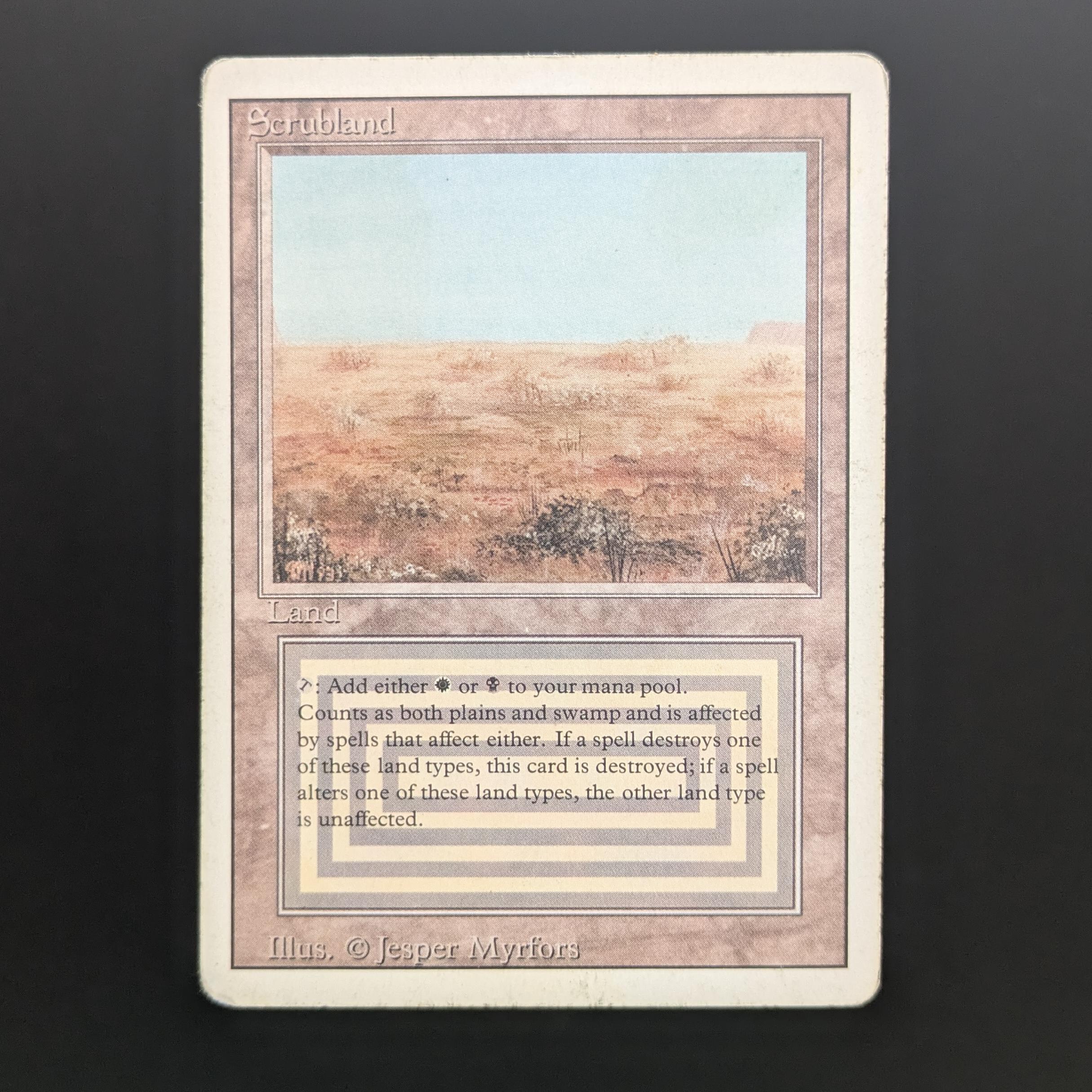 MTG Singles - Scrubland - Revised - PO - 34136