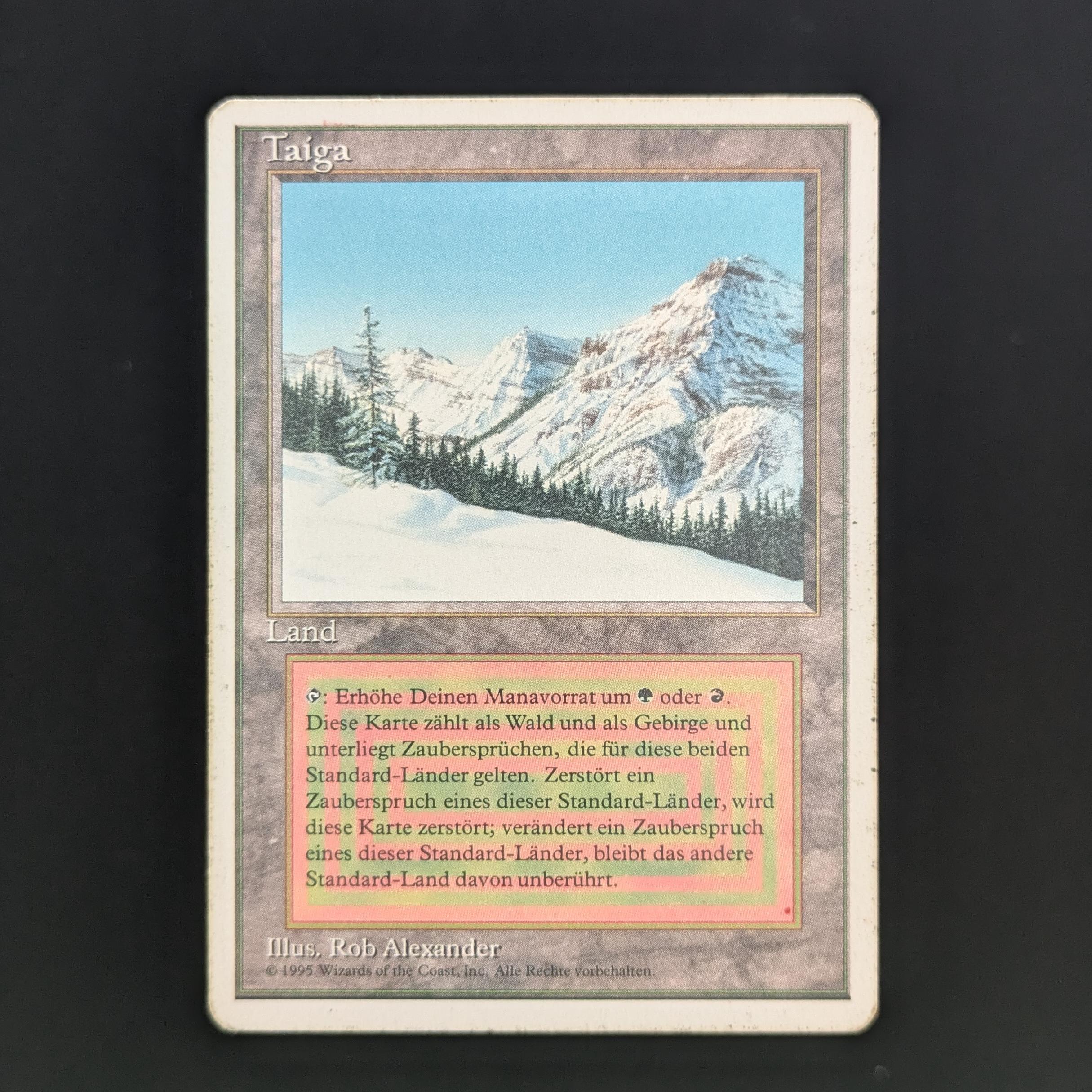 MTG Singles - Taiga - Foreign White Bordered - German - PL - 34175