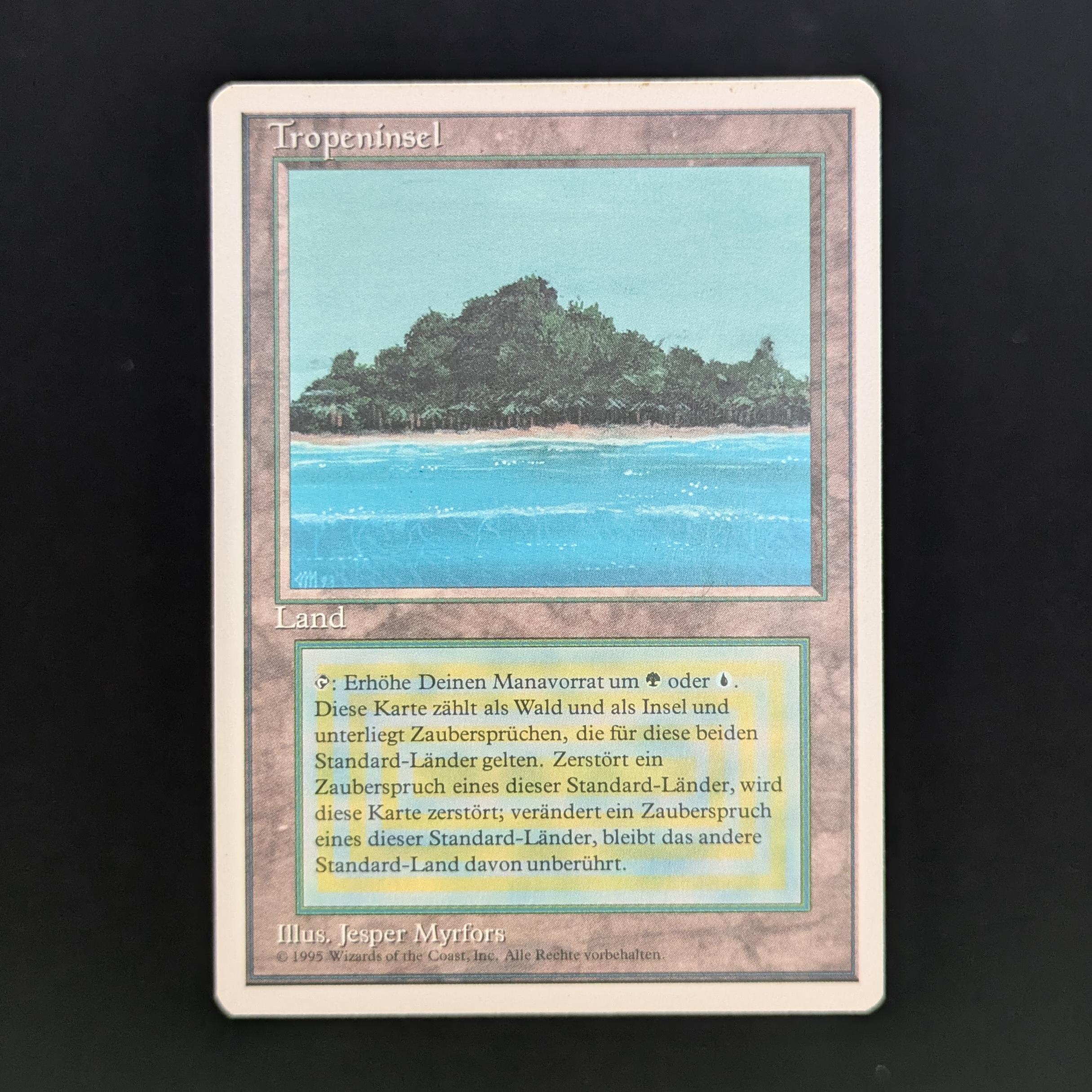 MTG Singles - Tropical Island - Foreign White Bordered - German - GD - 34176