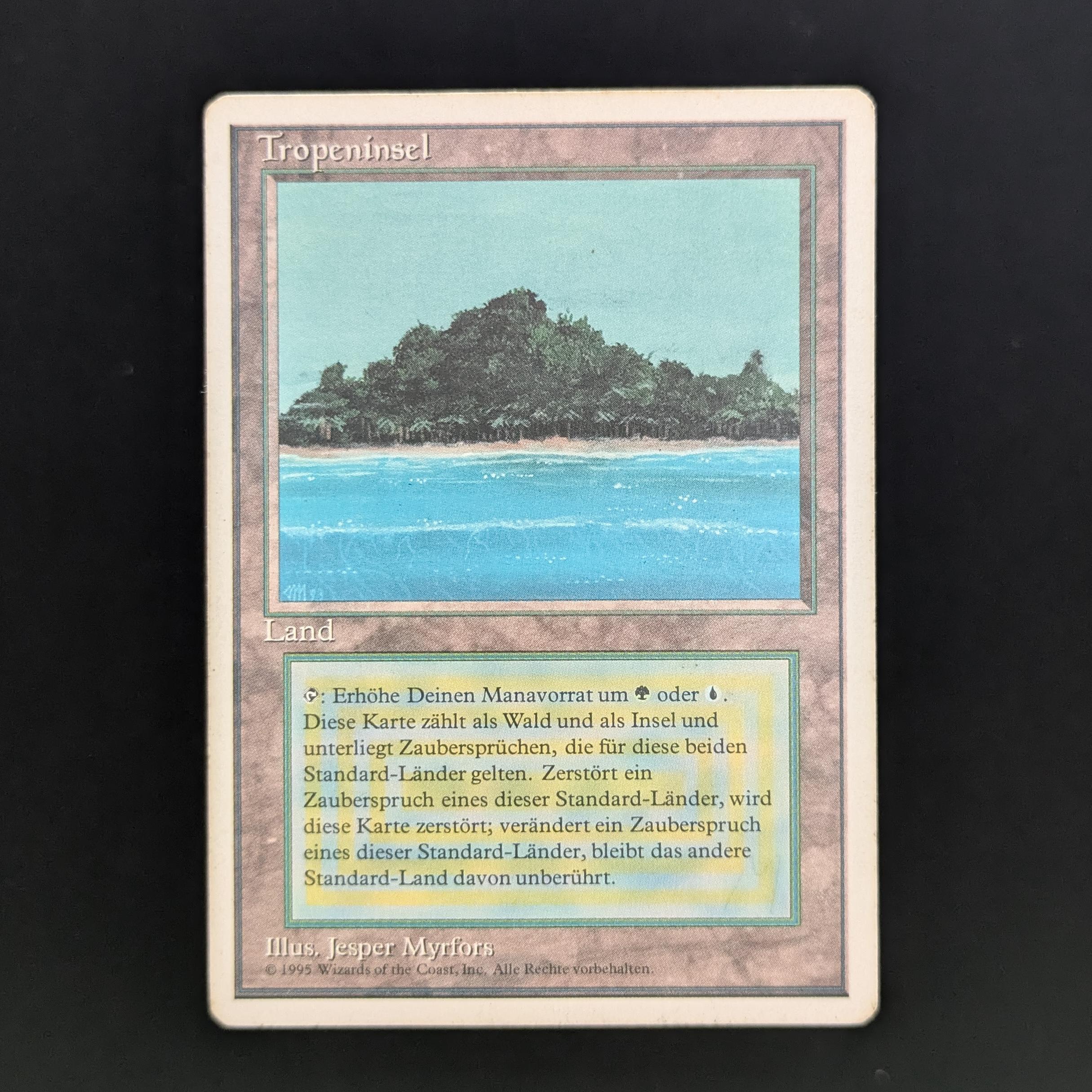 MTG Singles - Tropical Island - Foreign White Bordered - German - PL - 34178