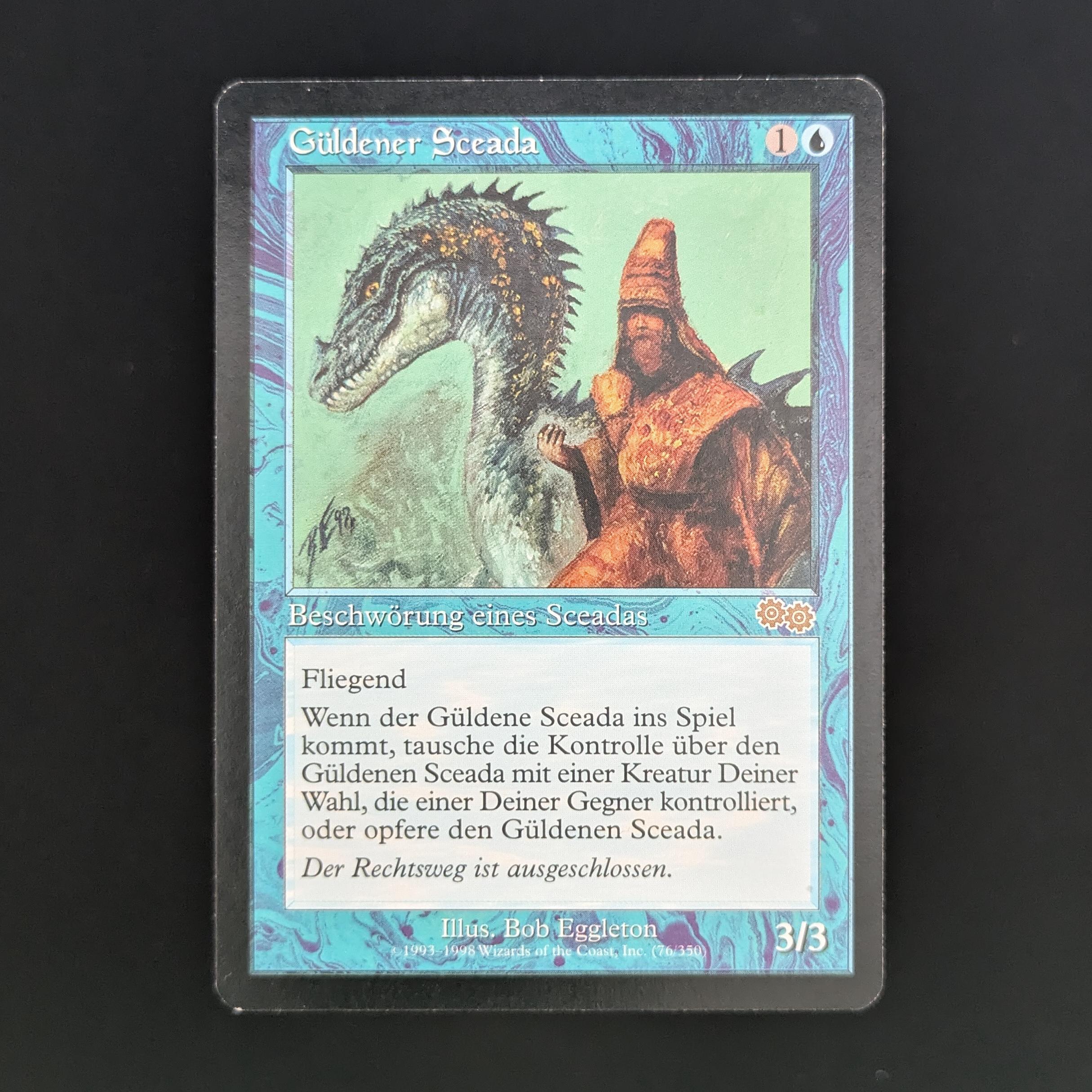 MTG Singles - Gilded Drake - Urza's Saga - German - NM - 34235