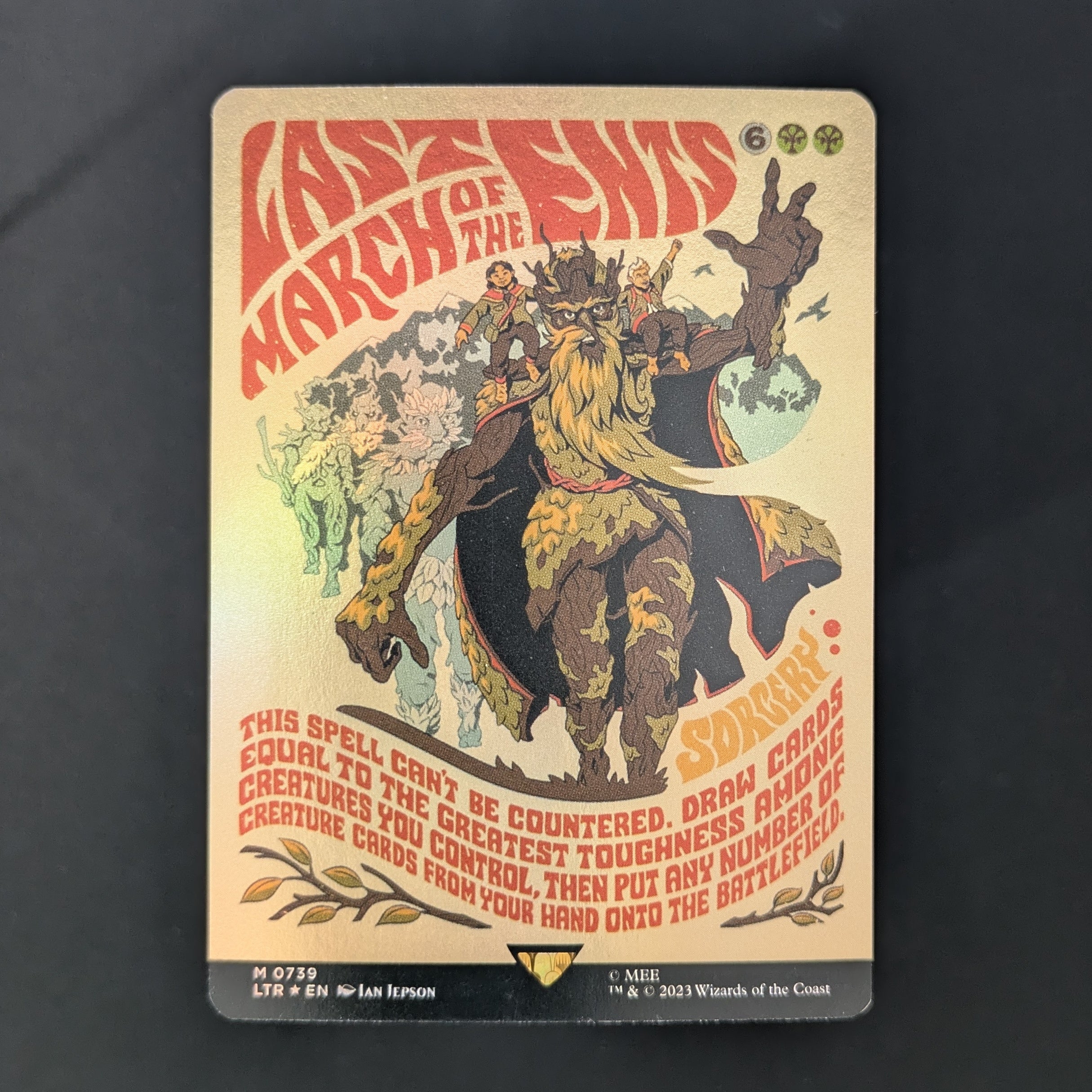 [FOIL] Last March of the Ents (Borderless Poster) - The Lord of the Rings: Tales of Middle-earth Holiday Release - English - NM