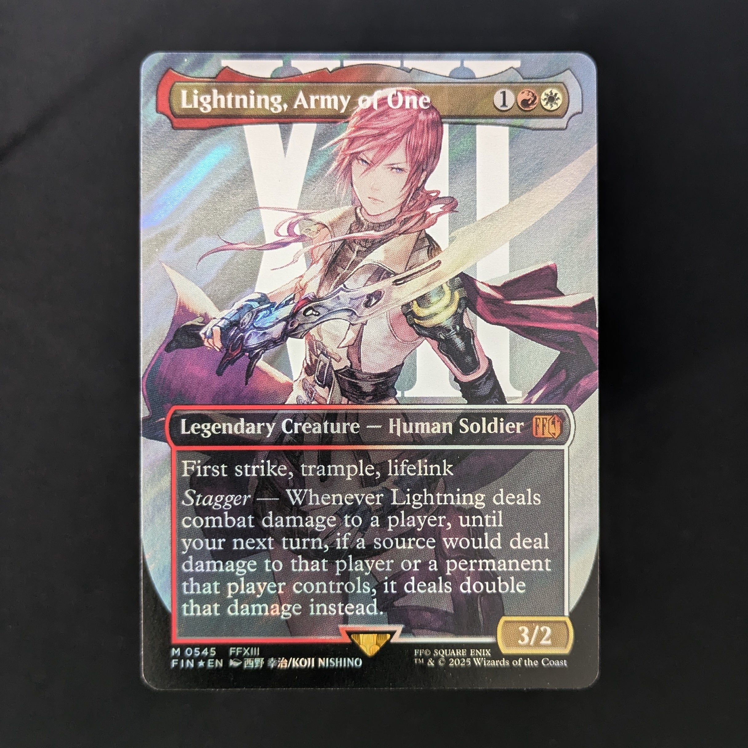 [FOIL] Lightning, Army of One (V.4) - FINAL FANTASY: Extras - NM