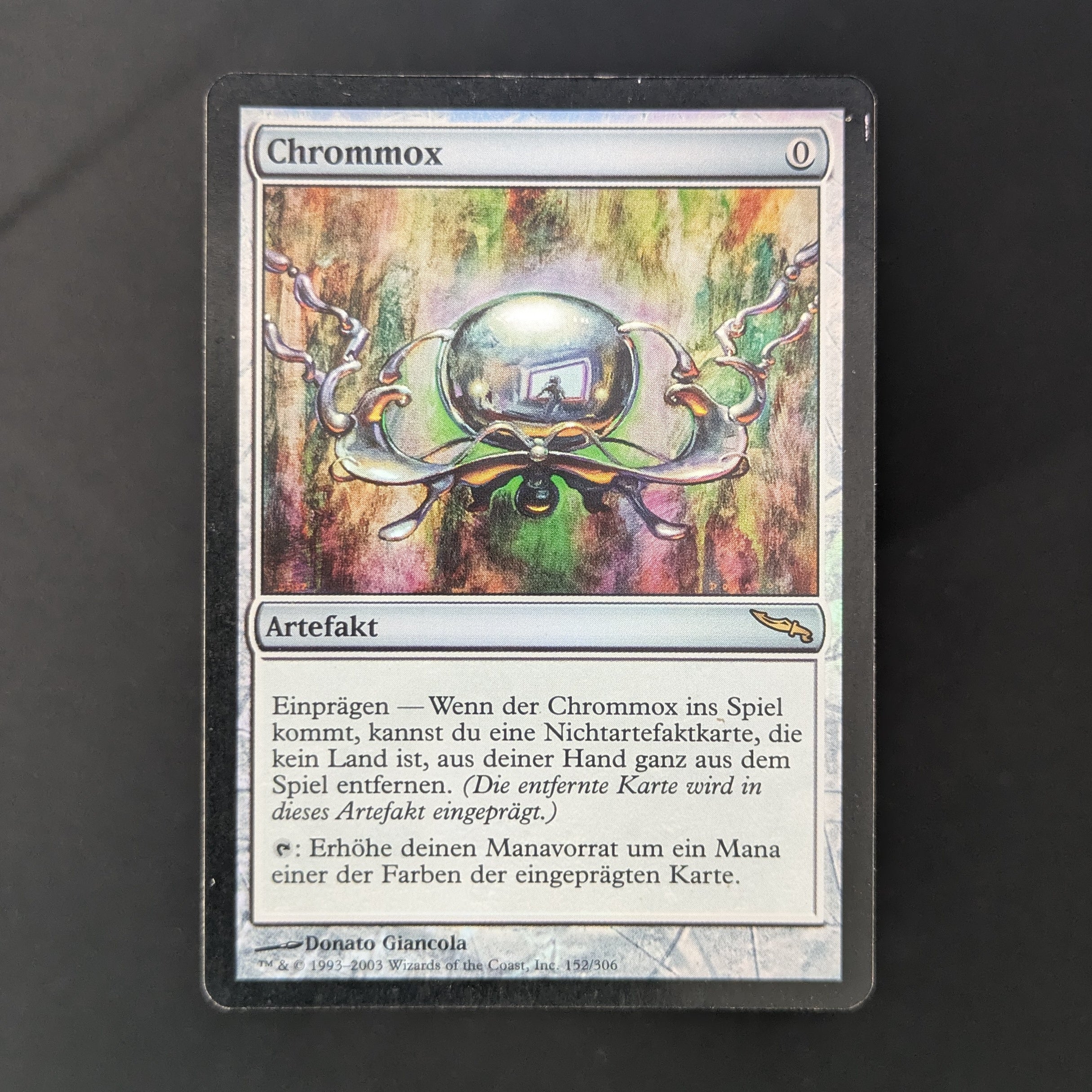 [FOIL] Chrome Mox - Mirrodin - German - LP - PRESSURE MARK