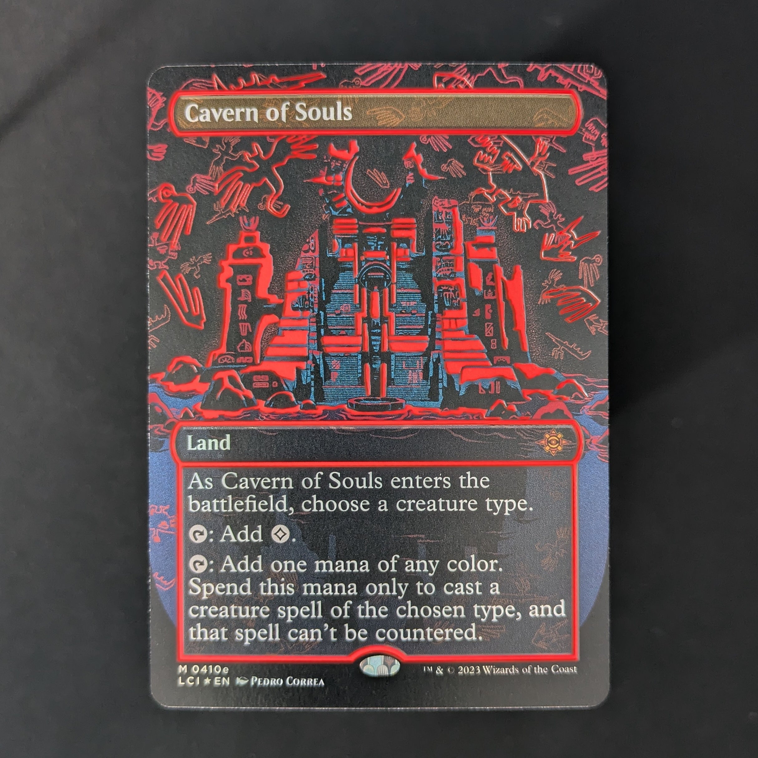 [FOIL] Cavern of Souls (0410e) (Borderless) - The Lost Caverns of Ixalan: Extras - English - NM