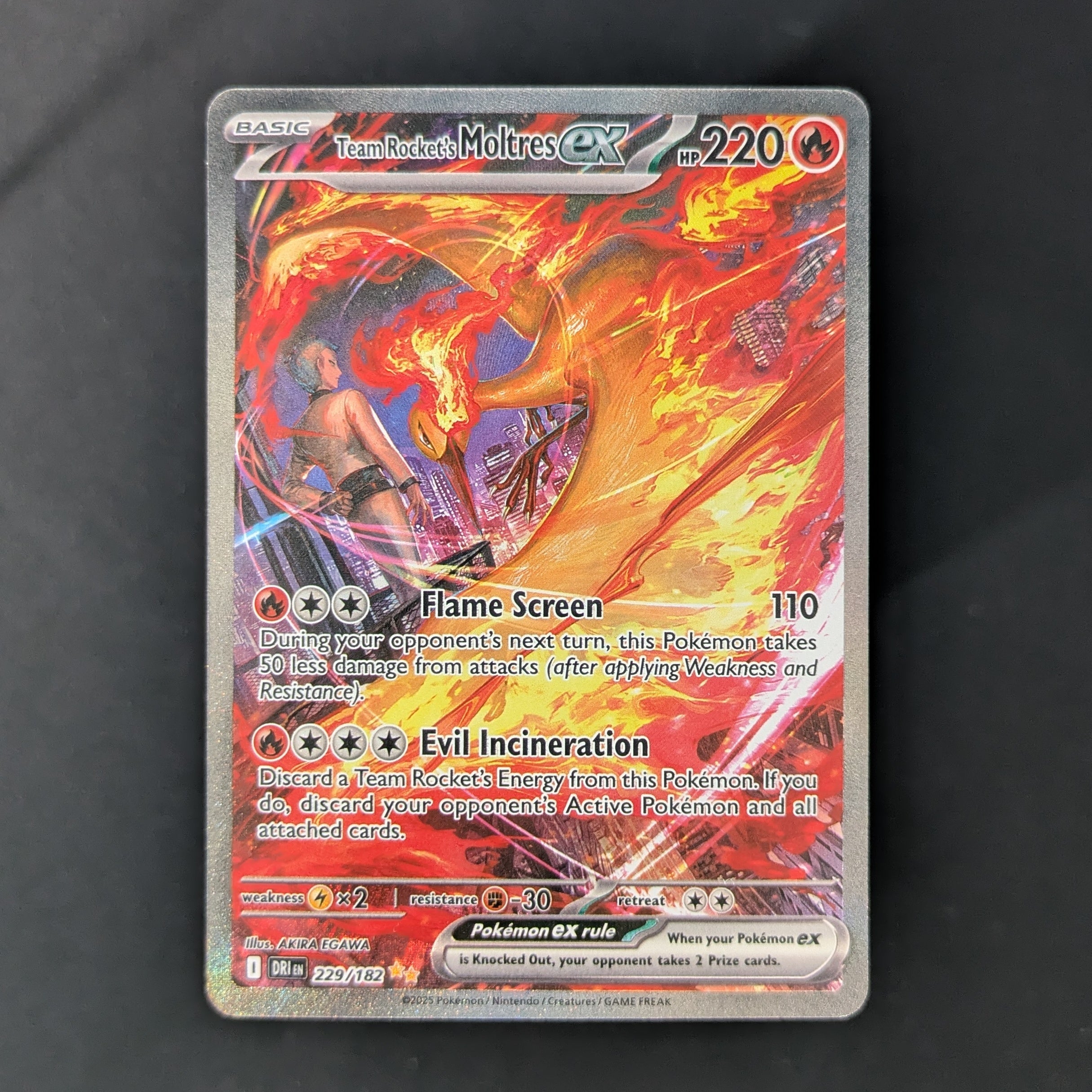 Team Rocket's Moltres ex (DRI 229) - Destined Rivals - English - NM
