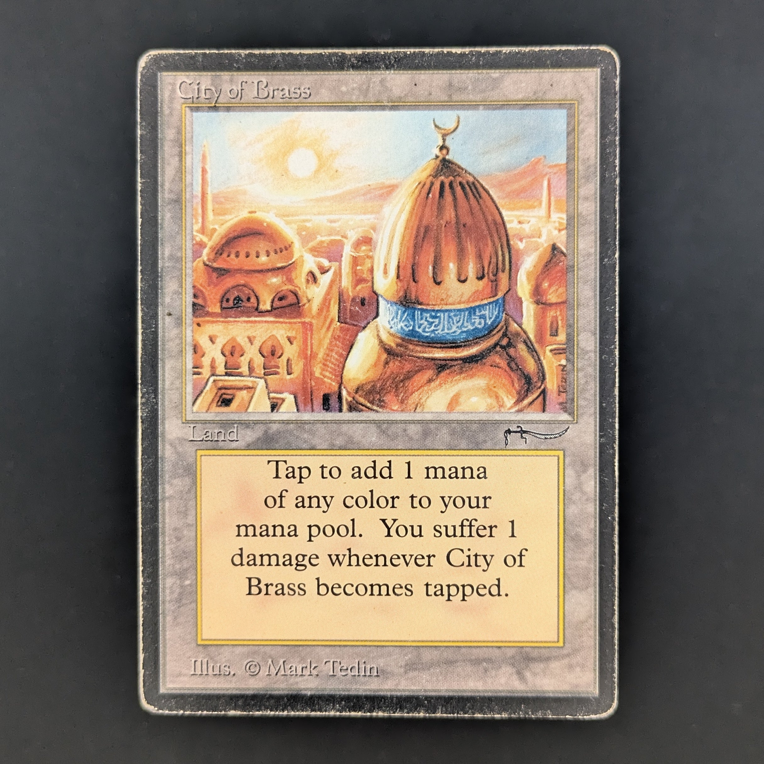MTG Singles - City of Brass - Arabian Nights - PO - INKED - 34663