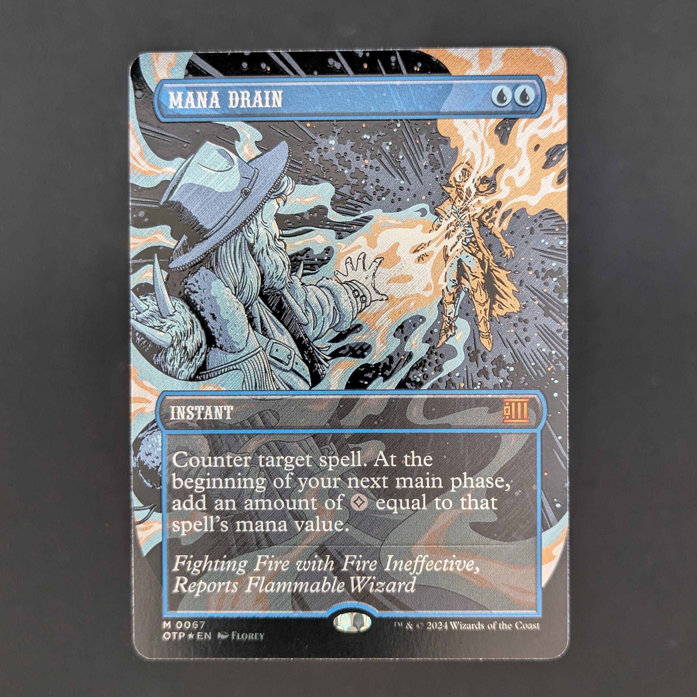 [FOIL] Mana Drain (Textured Foil) - Breaking News - English - NM