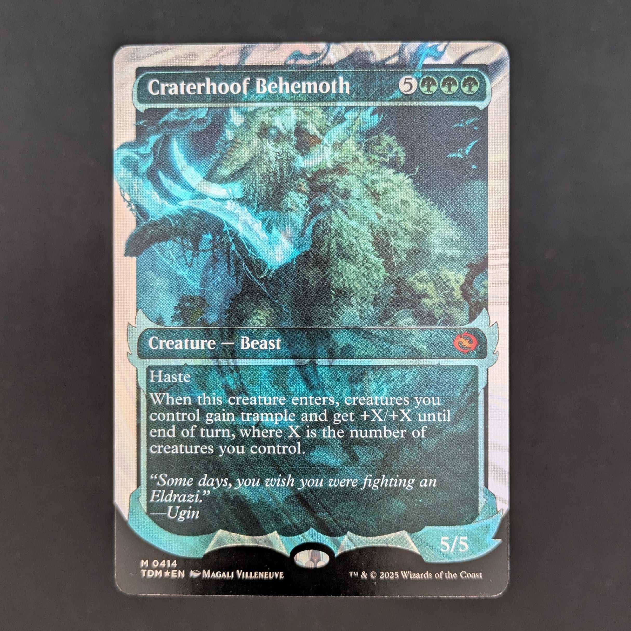 [FOIL] Craterhoof Behemoth (Showcase) (Halo Foil) - Tarkir: Dragonstorm: Extras - English - NM