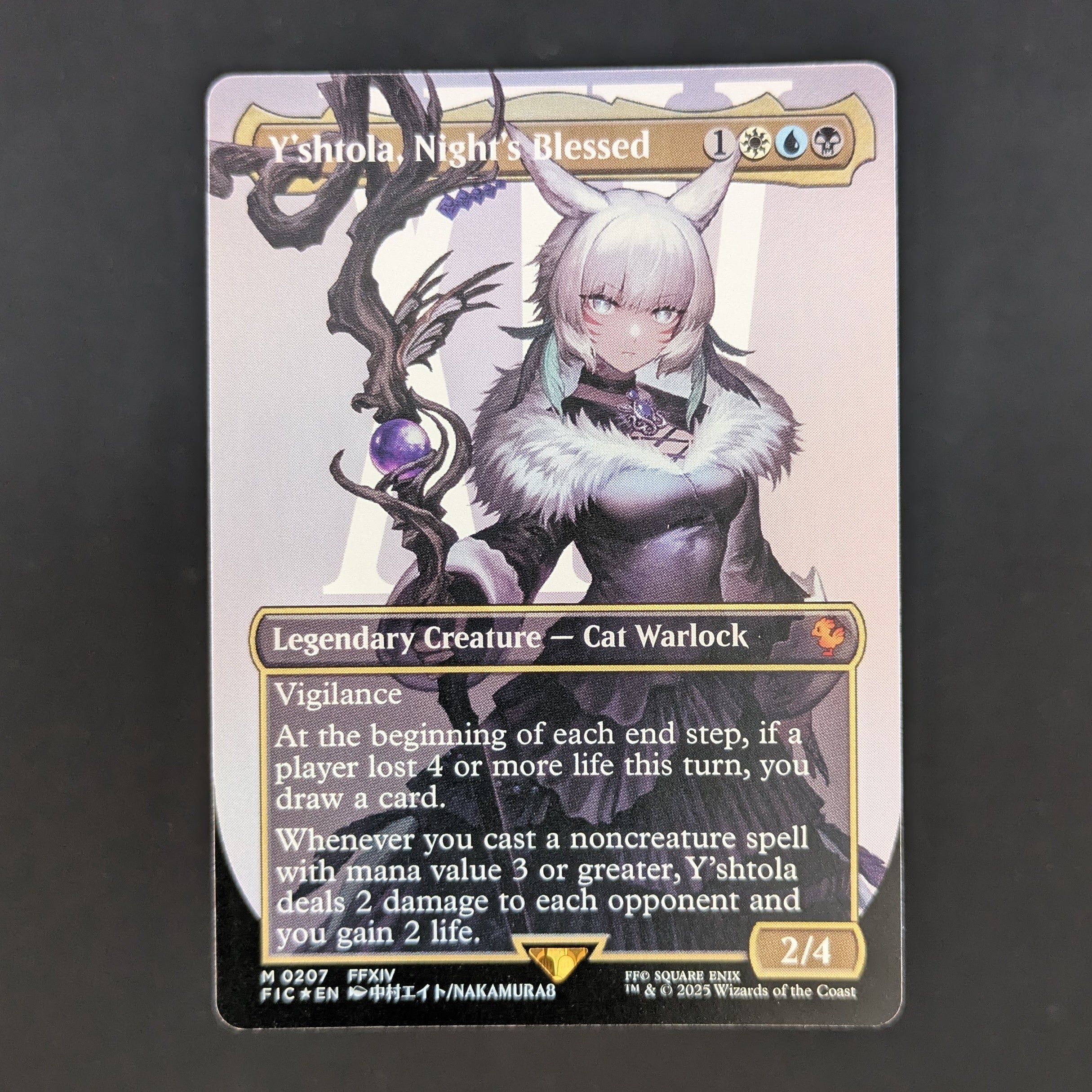 [FOIL] Y'shtola, Night's Blessed (Borderless) - Commander: FINAL FANTASY: Extras - English - NM