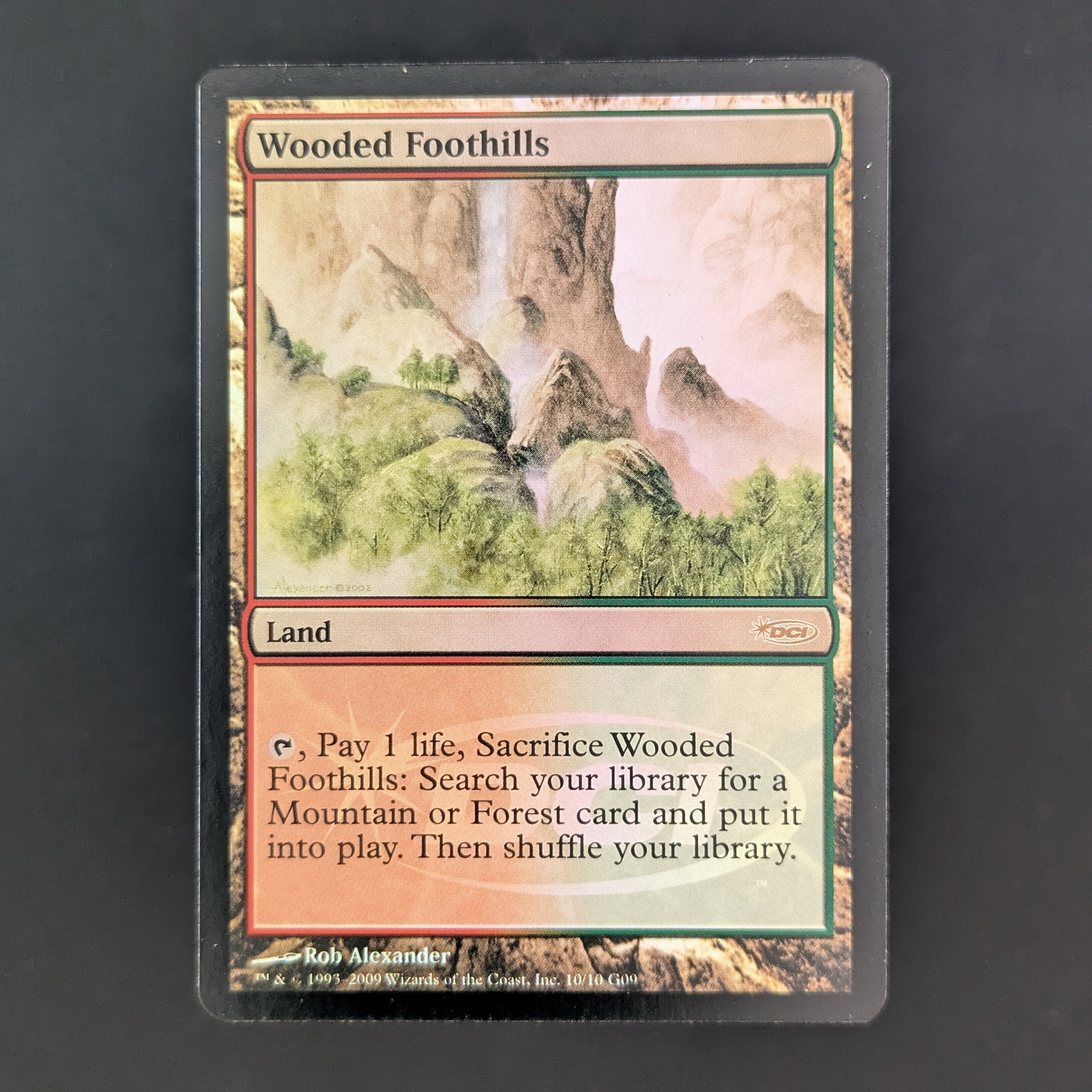 [FOIL] Wooded Foothills - Judge Rewards Promos - English - EX