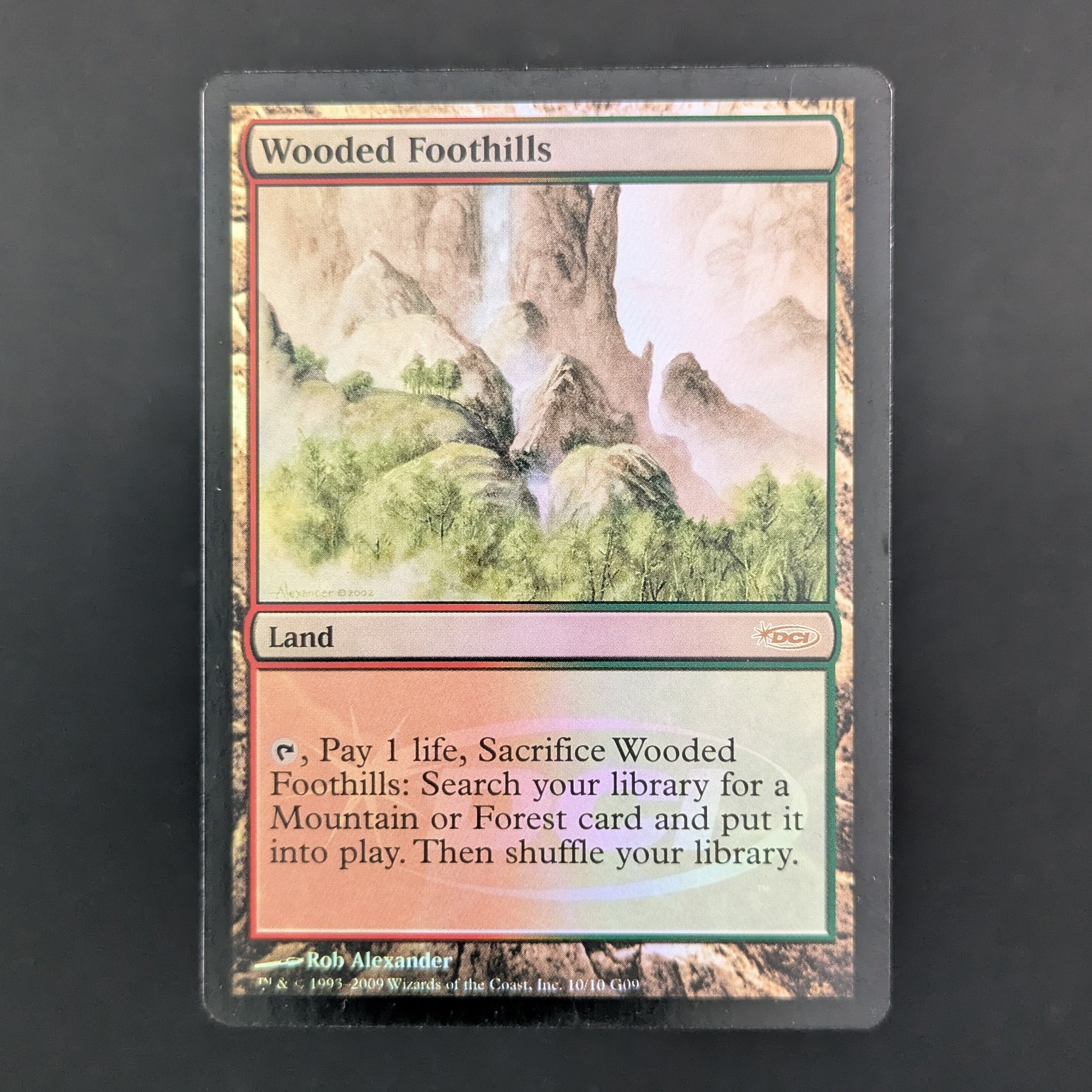 [FOIL] Wooded Foothills - Judge Rewards Promos - English - GD
