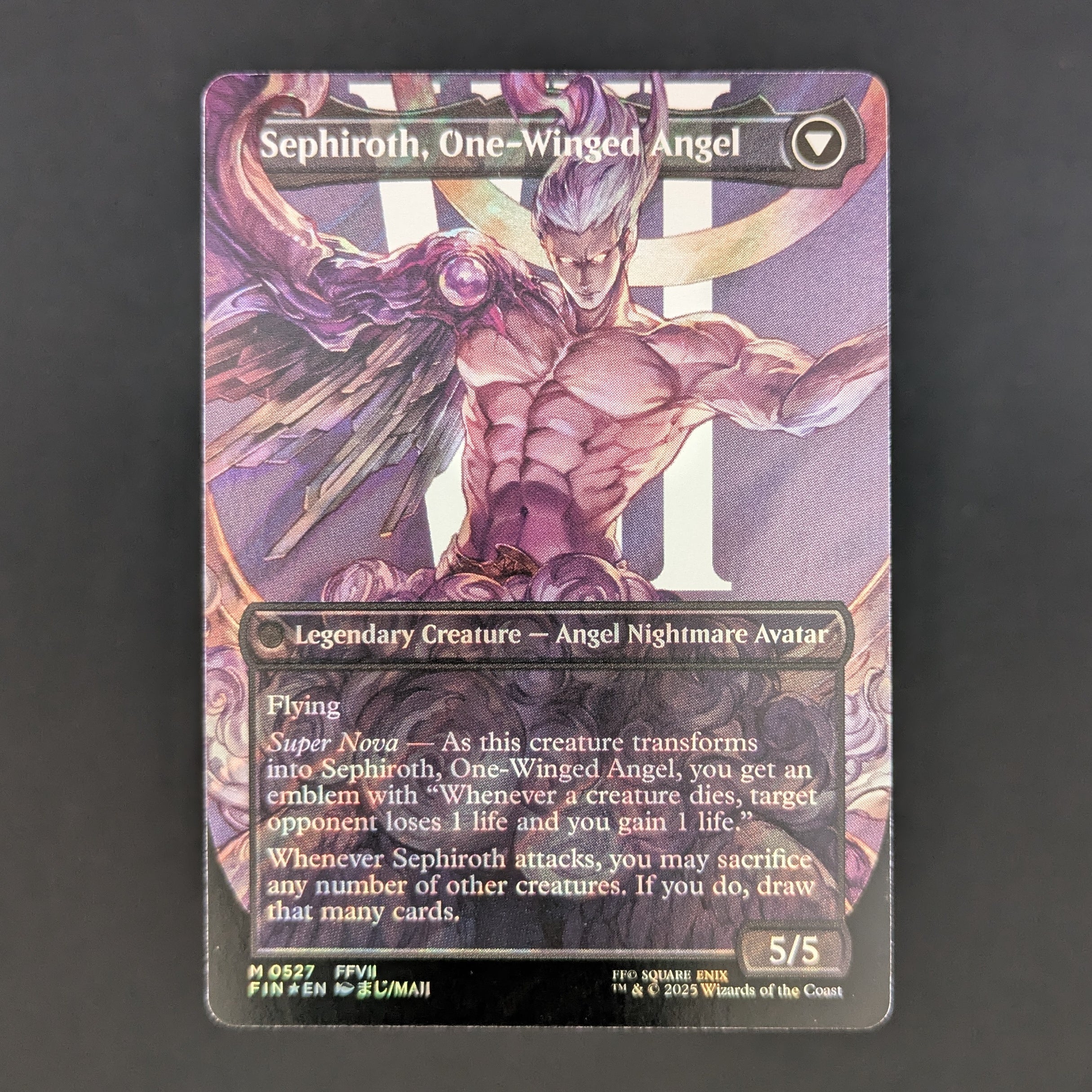 [FOIL] Sephiroth, Fabled SOLDIER (Borderless) (Surge Foil) - FINAL FANTASY: Extras - English - NM