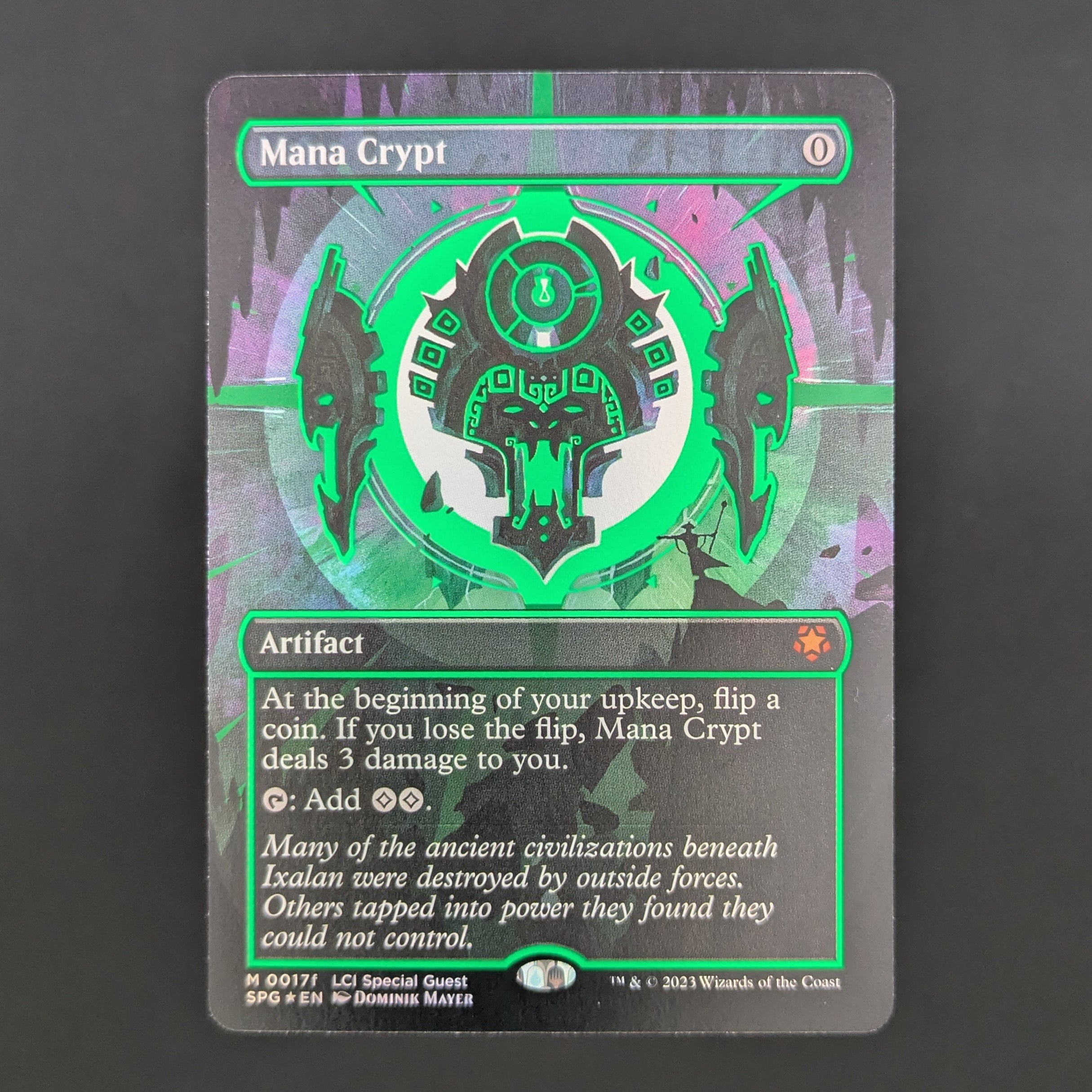 [FOIL] Mana Crypt (0017f) (Borderless) - Special Guests - English - NM