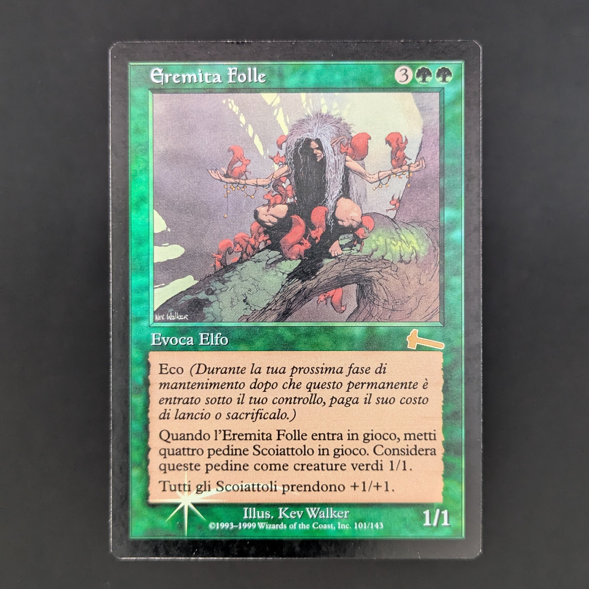 [FOIL] Deranged Hermit - Urza's Legacy - Italian - GD