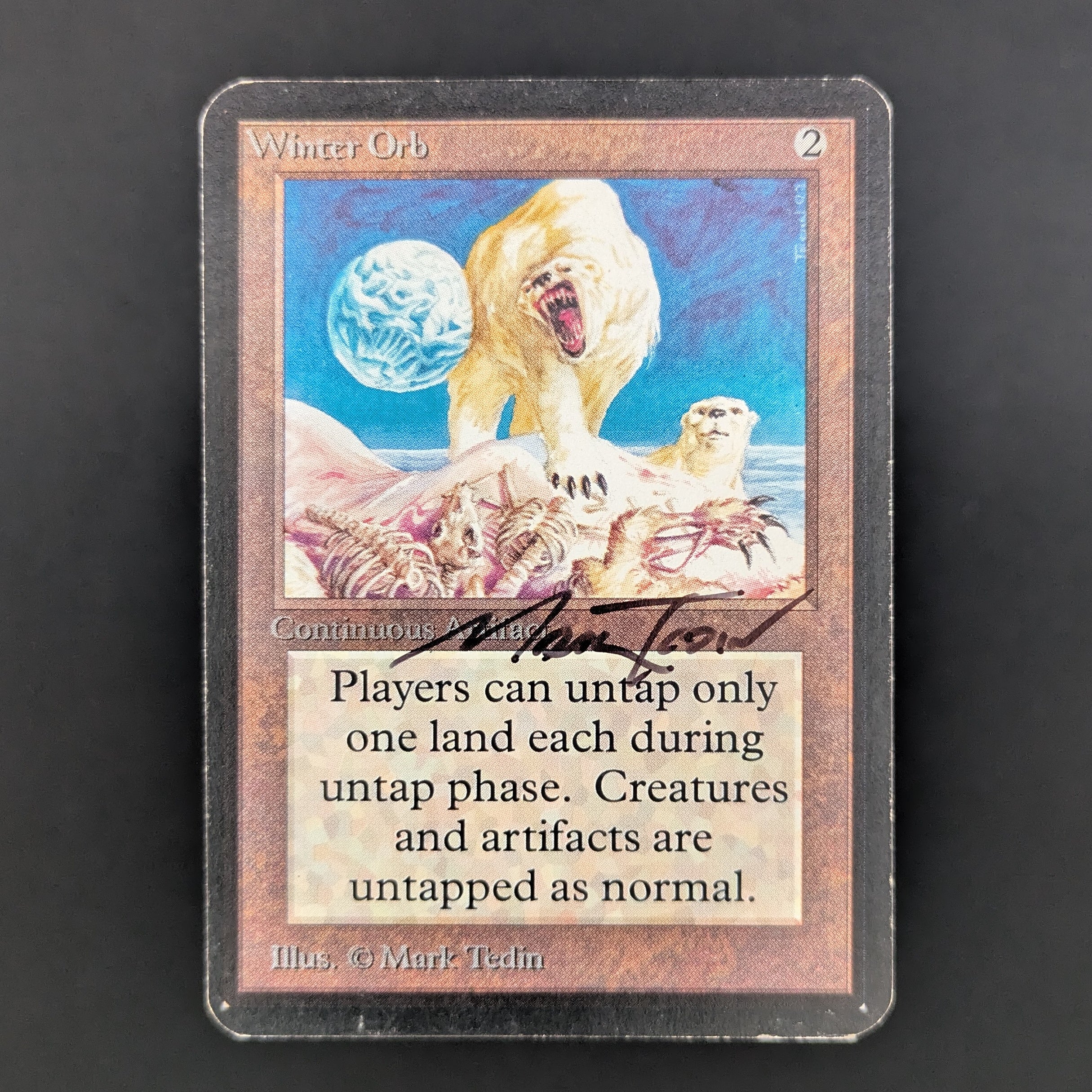 MTG Singles - Winter Orb - Alpha - PL - SIGNED - 34847
