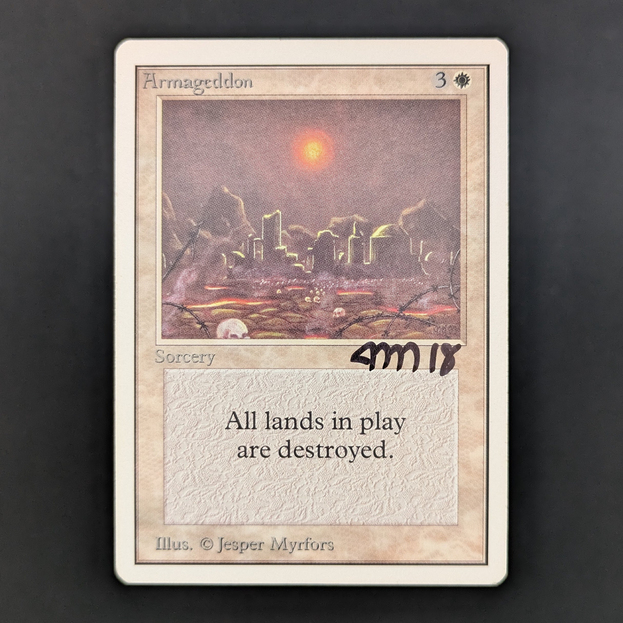 MTG Singles - Armageddon - Unlimited - LP - SIGNED - 34854