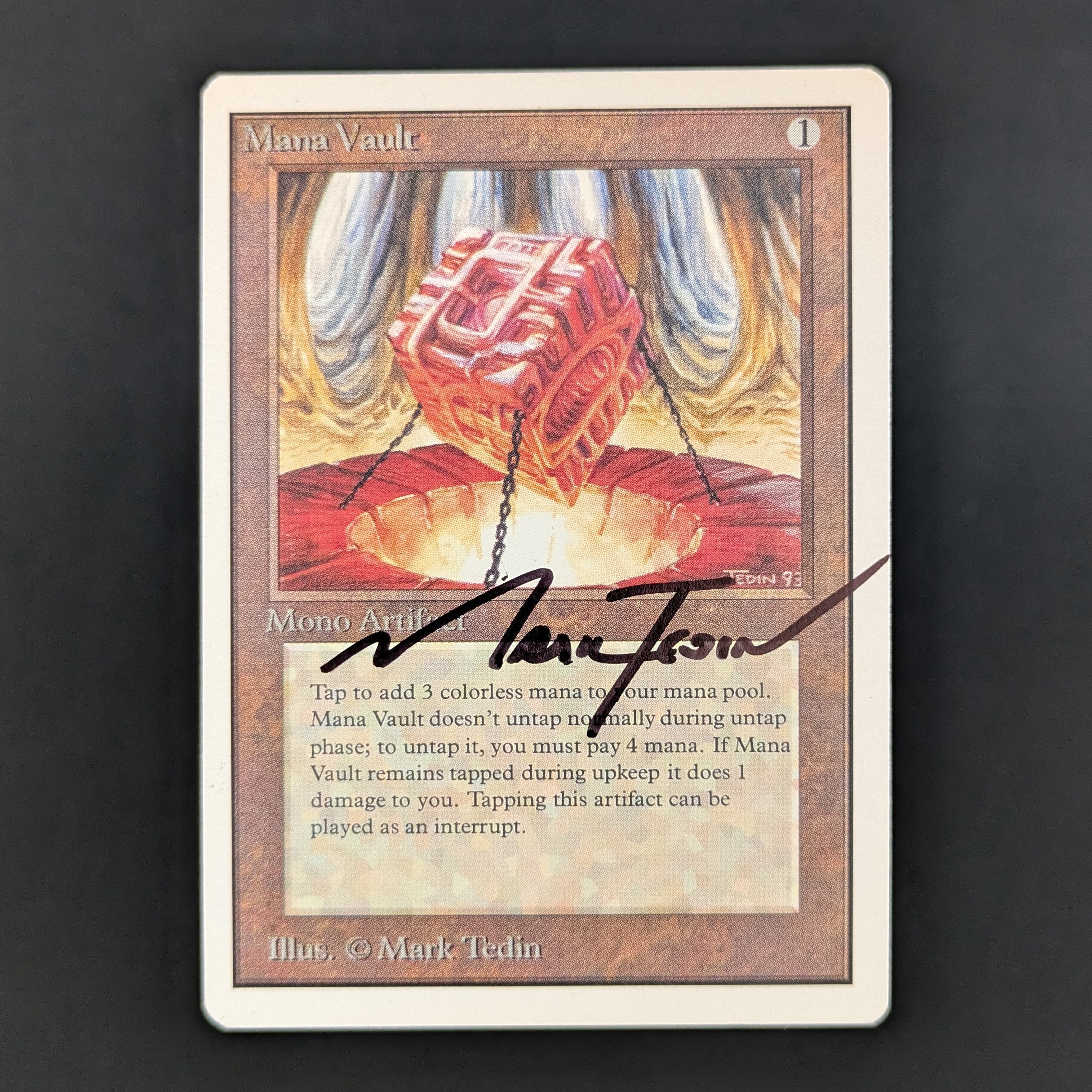 MTG Singles - Mana Vault - Unlimited - GD - SIGNED - 34871