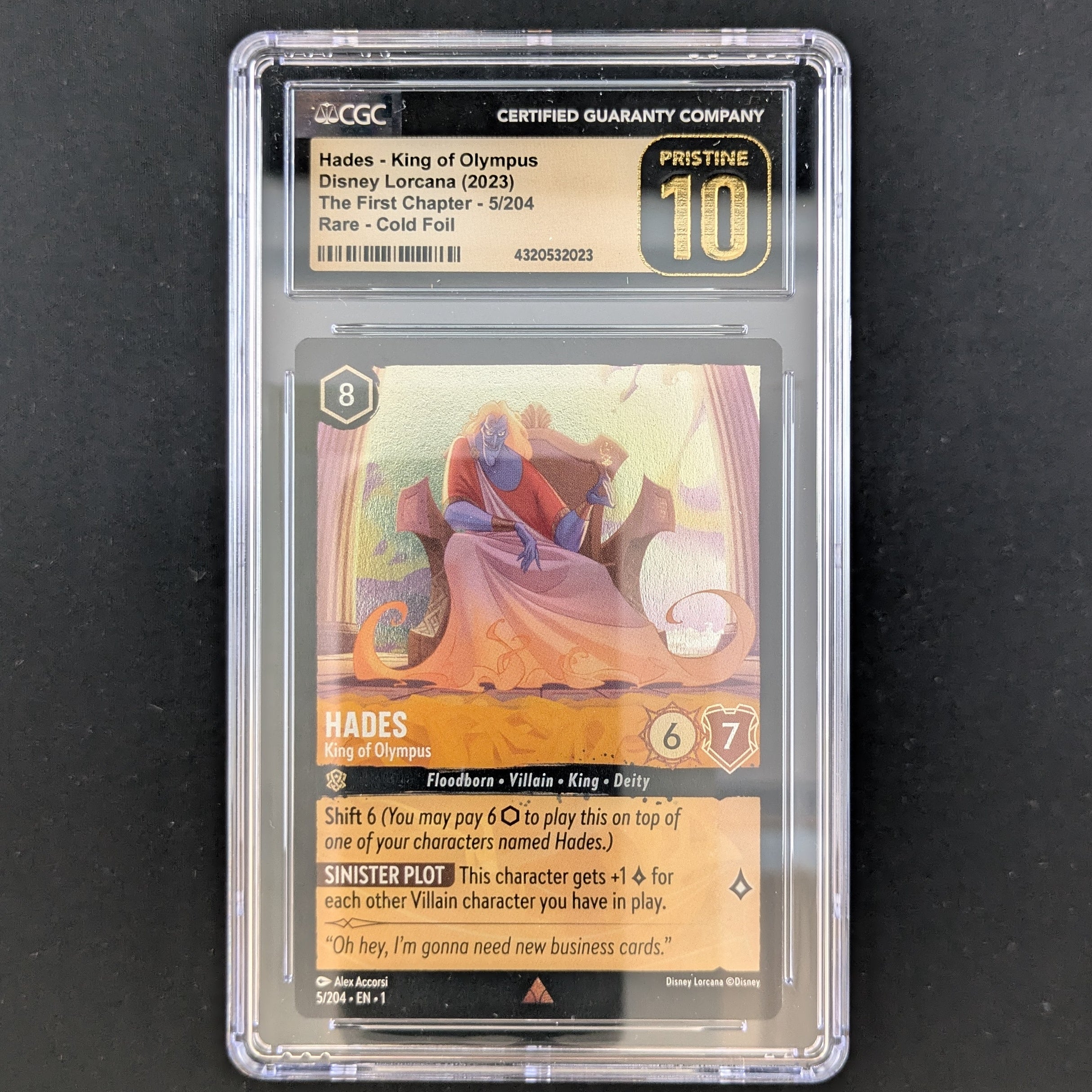 Hades - King of Olympus (V.1) - The First Chapter - CGC 10 - Foil