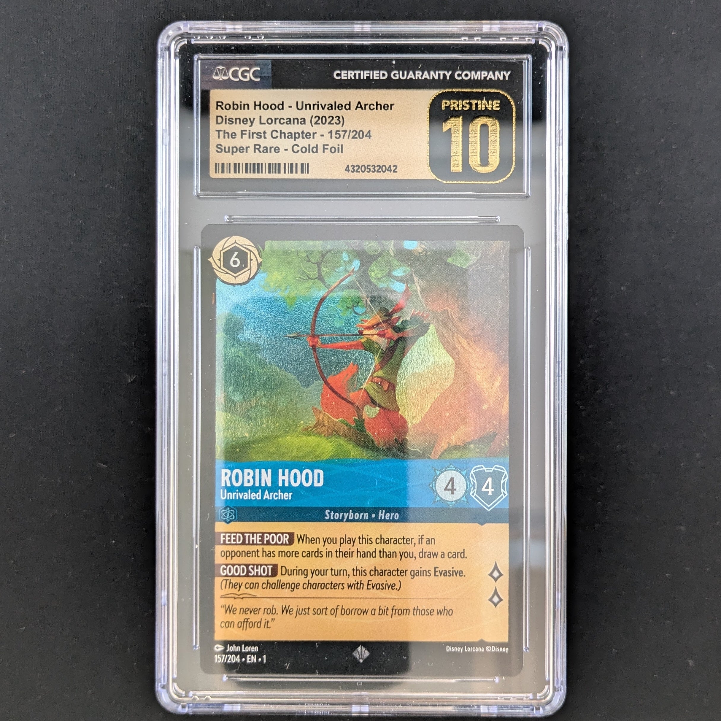Robin Hood - Unrivaled Archer - The First Chapter - CGC 10 - Foil