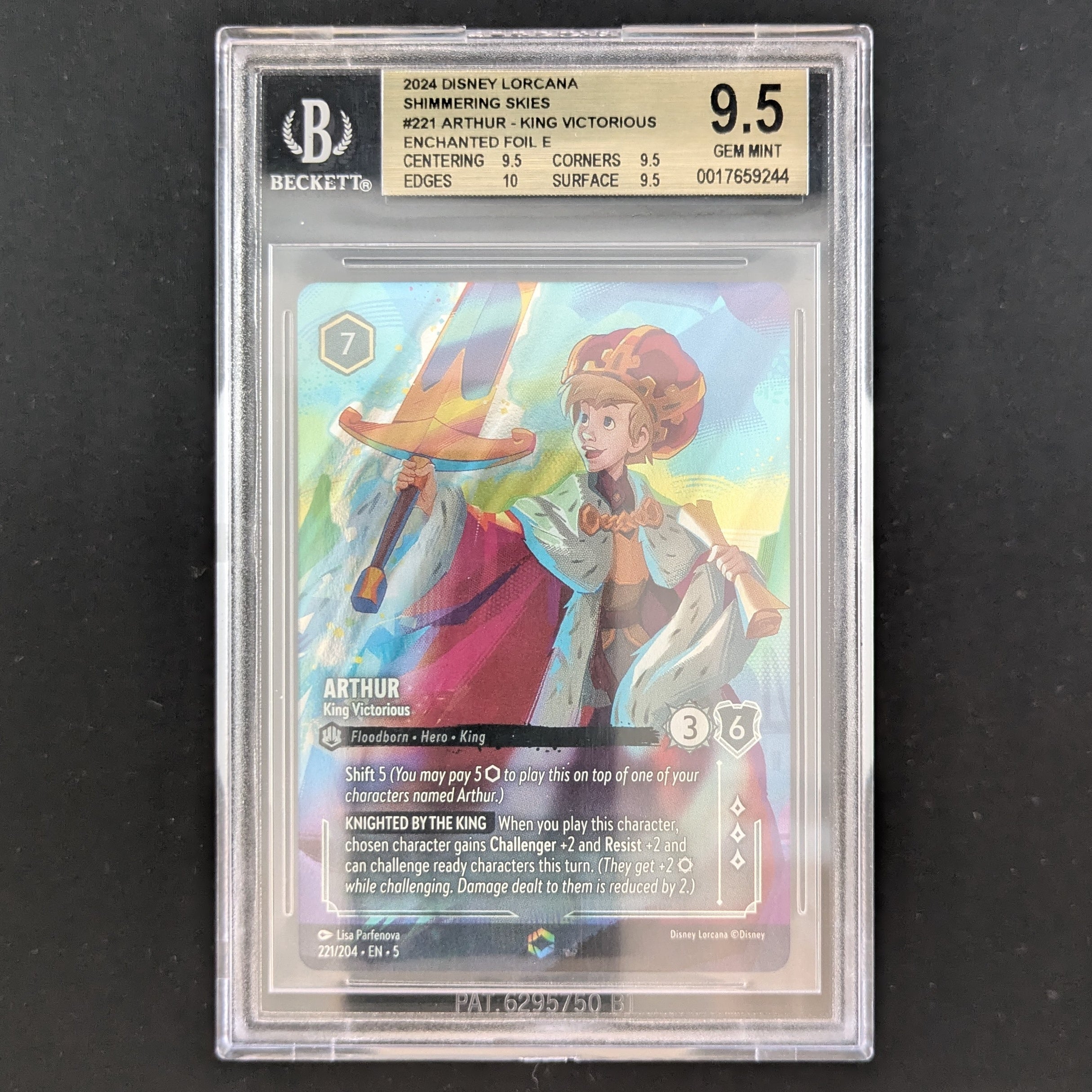 Arthur - King Victorious (V.2) - Shimmering Skies - BGS 9.5