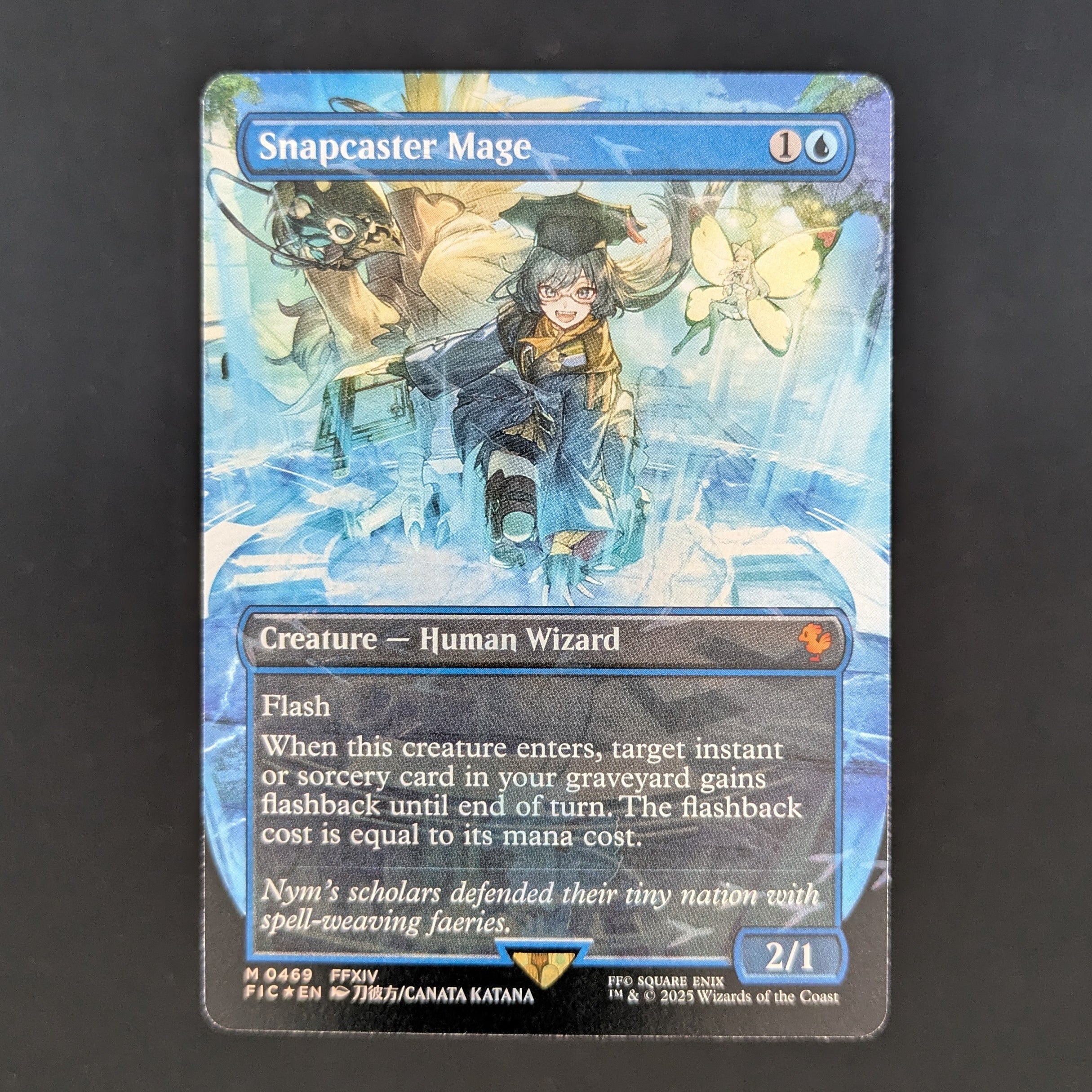 [FOIL] Snapcaster Mage (Borderless) (Chocobo Track Foil) - FINAL FANTASY Holiday Release - English - NM