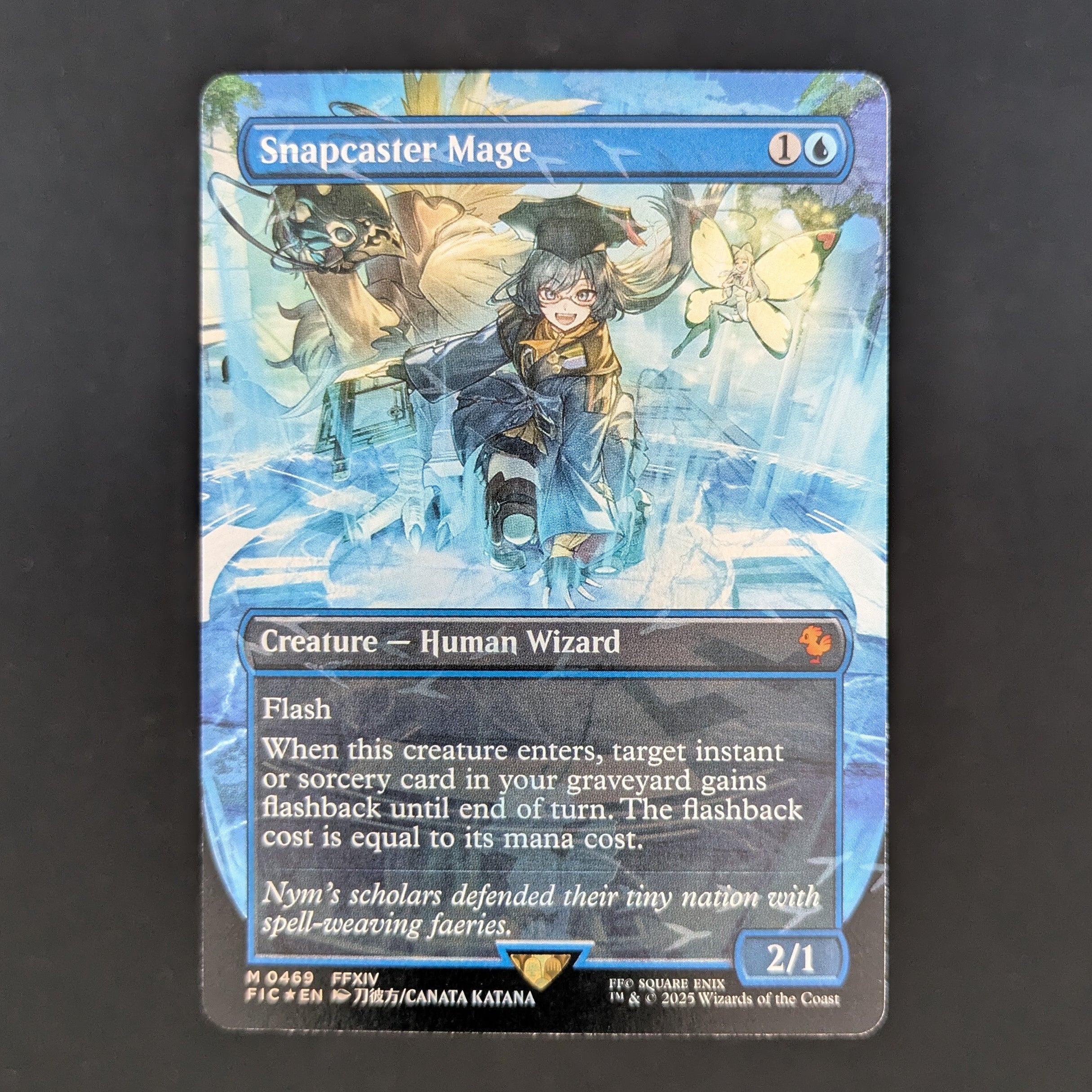 [FOIL] Snapcaster Mage (Borderless) (Chocobo Track Foil) - FINAL FANTASY Holiday Release - English - NM