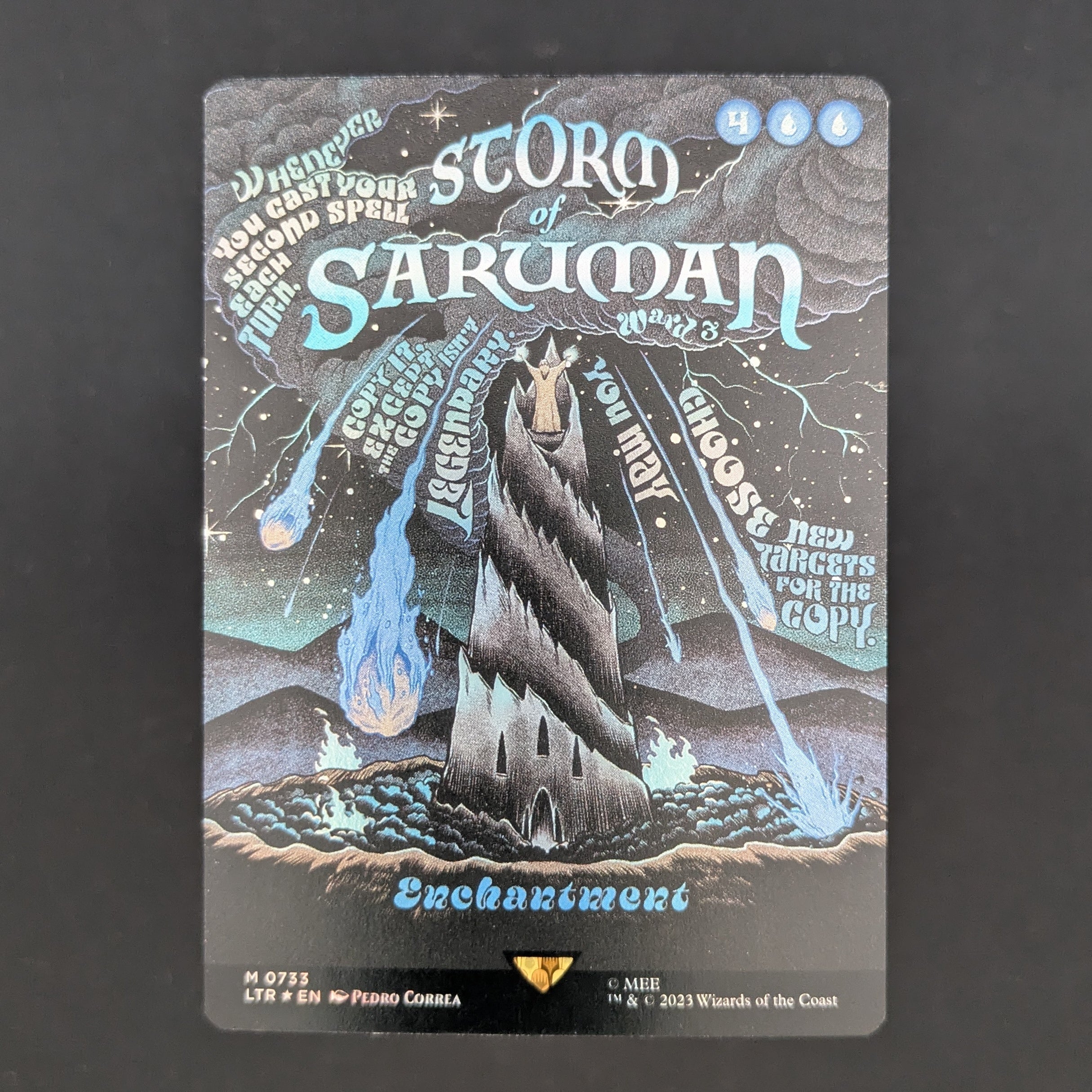 [FOIL] Storm of Saruman (Borderless Poster) - The Lord of the Rings: Tales of Middle-earth Holiday Release - English - NM